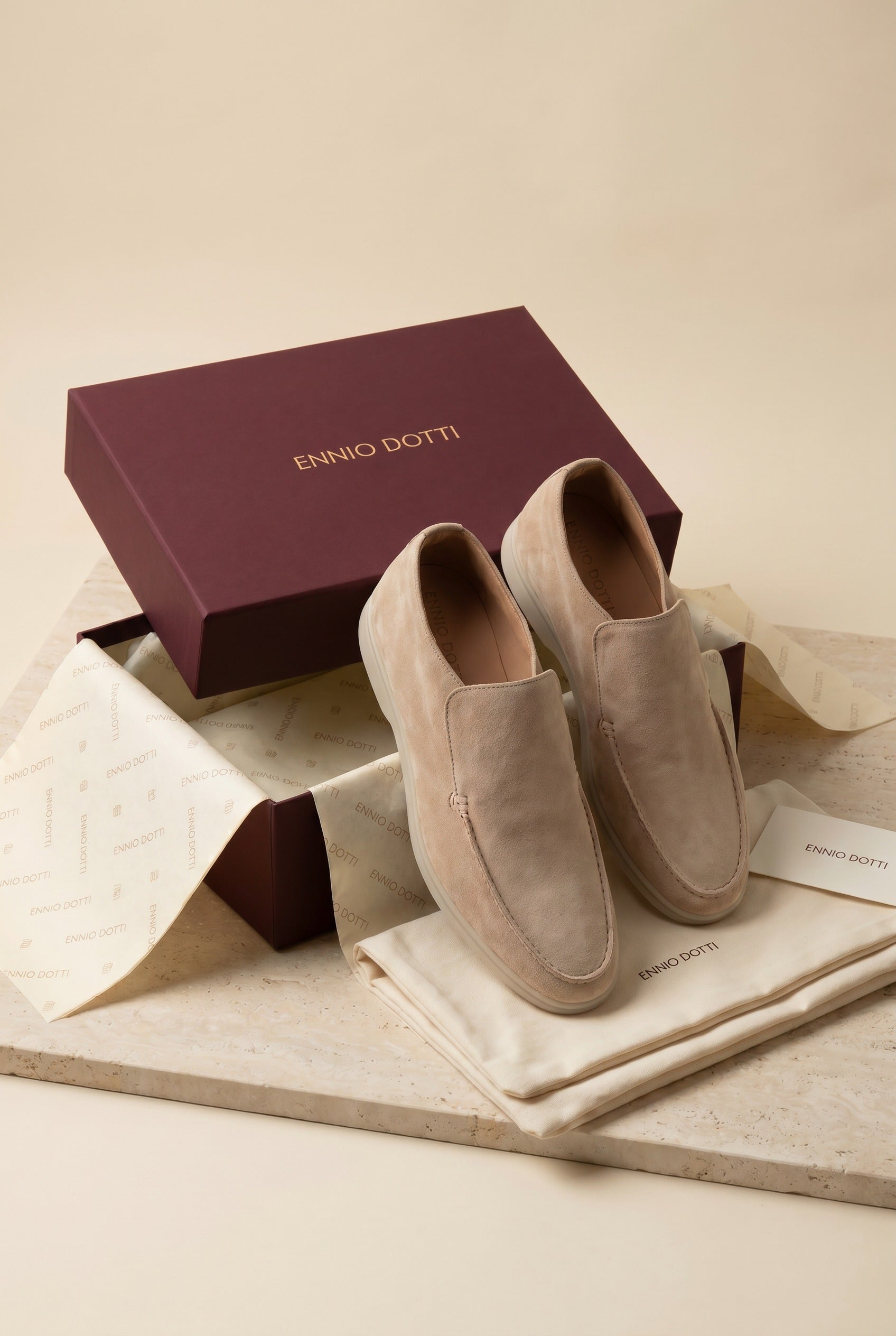 Arzano High Top Loafer Beige