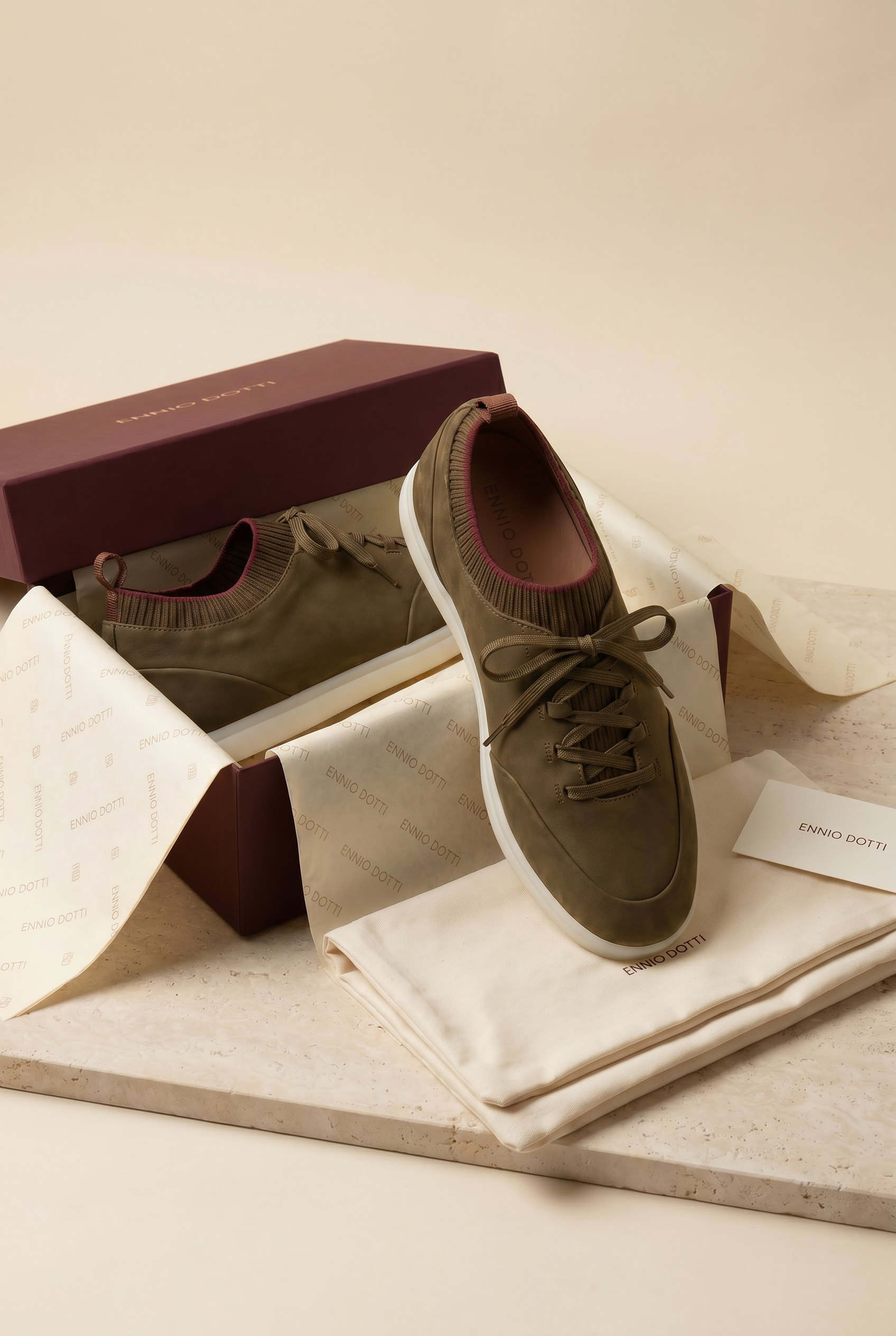 Solano Suede Slip-On Olive
