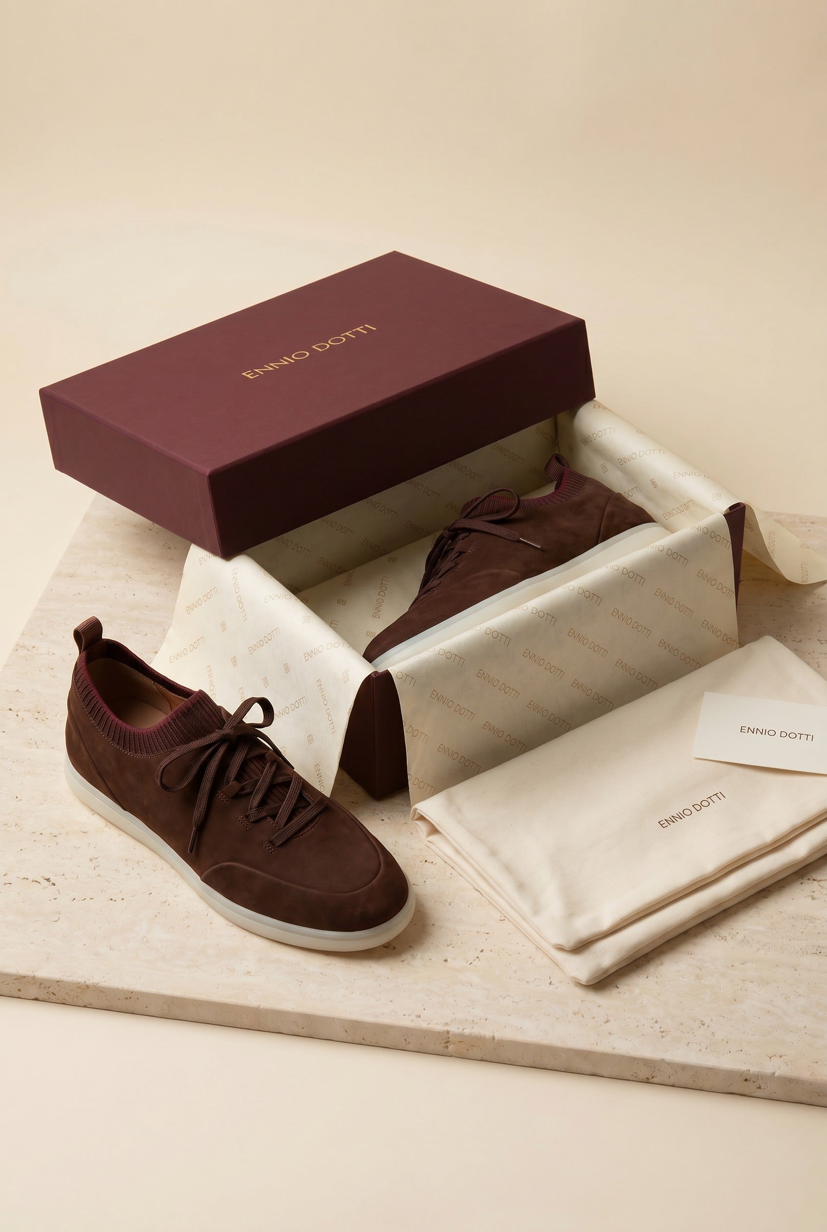 Solano Suede Slip-On Dark Brown