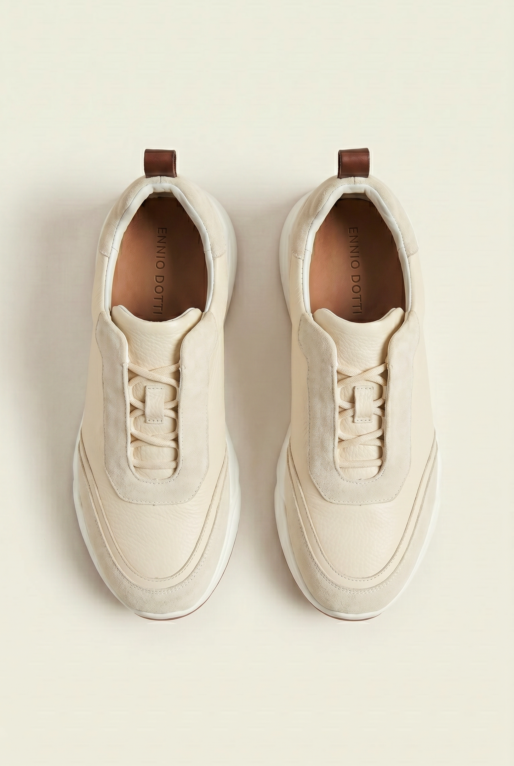 Solano Leather Slip-On Cream