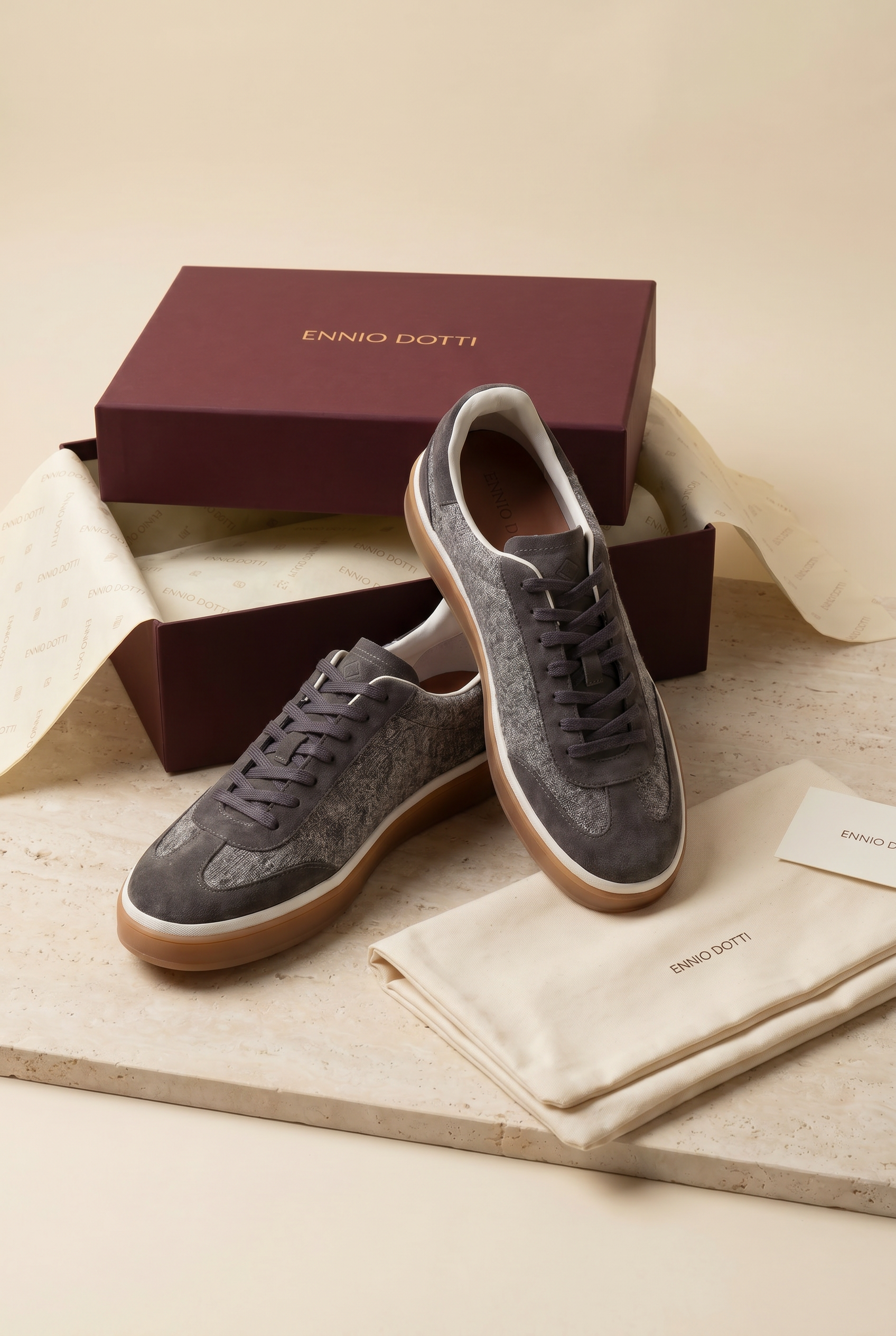 Varello Tennis Walk Sneaker Dark Grey