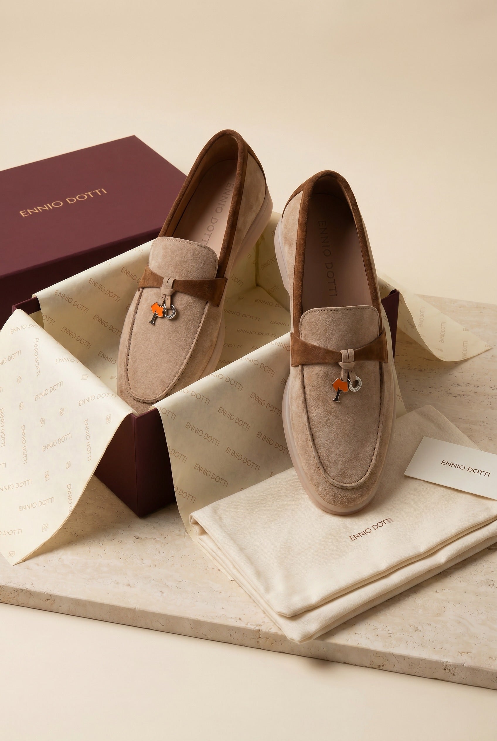 Avenza Buckle Loafer Beige