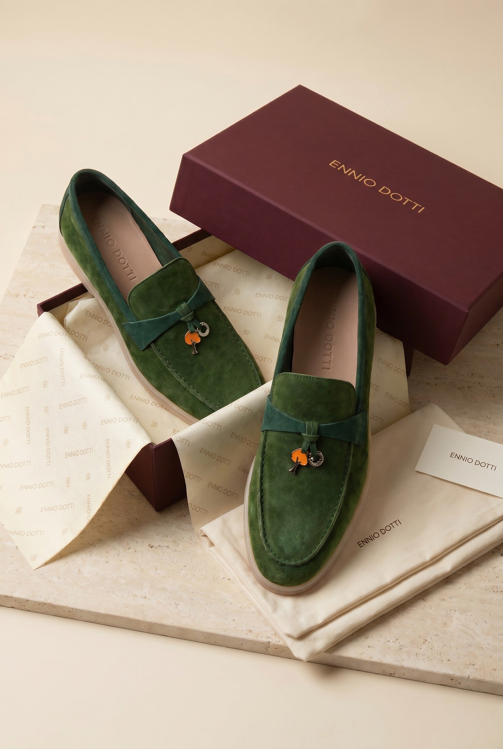 Avenza Buckle Loafer Forest Green