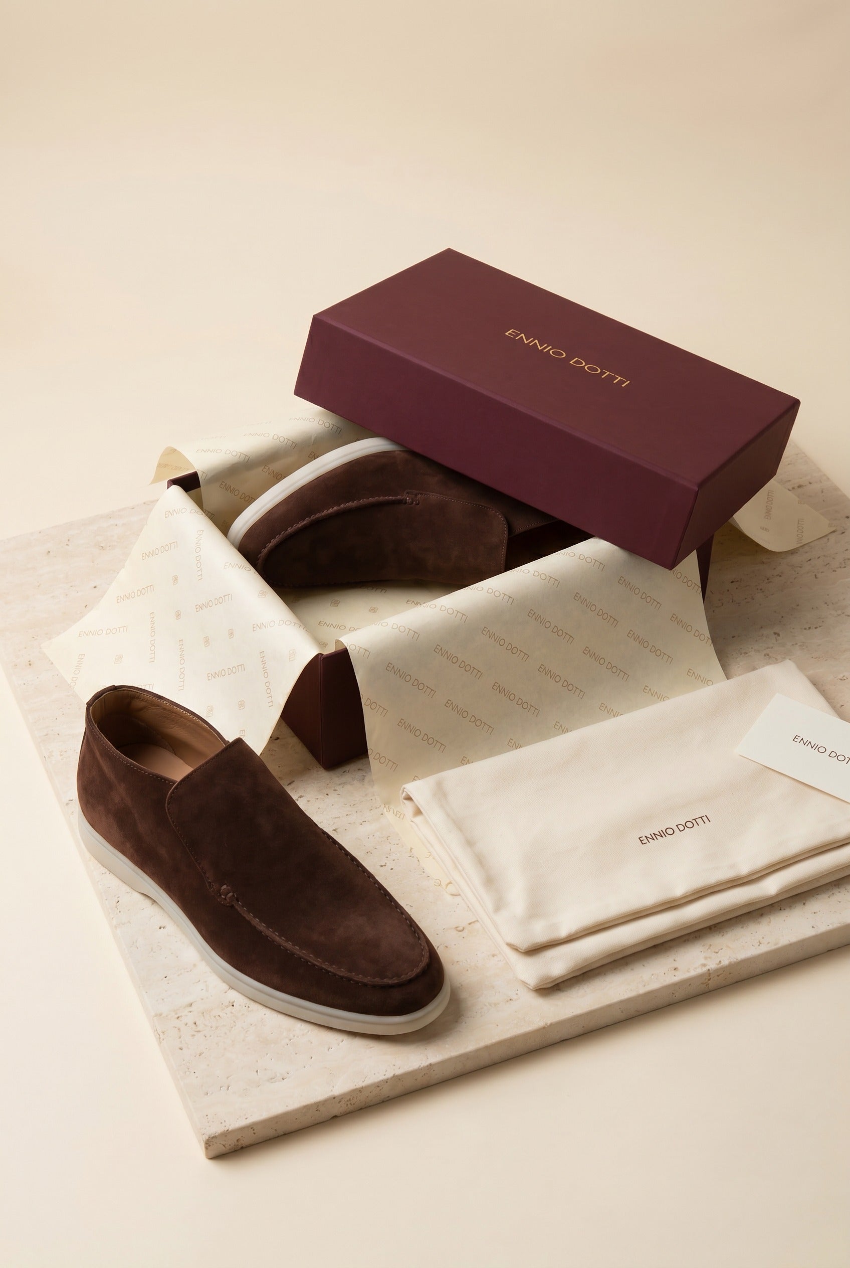 Arzano High Top Loafer Brown