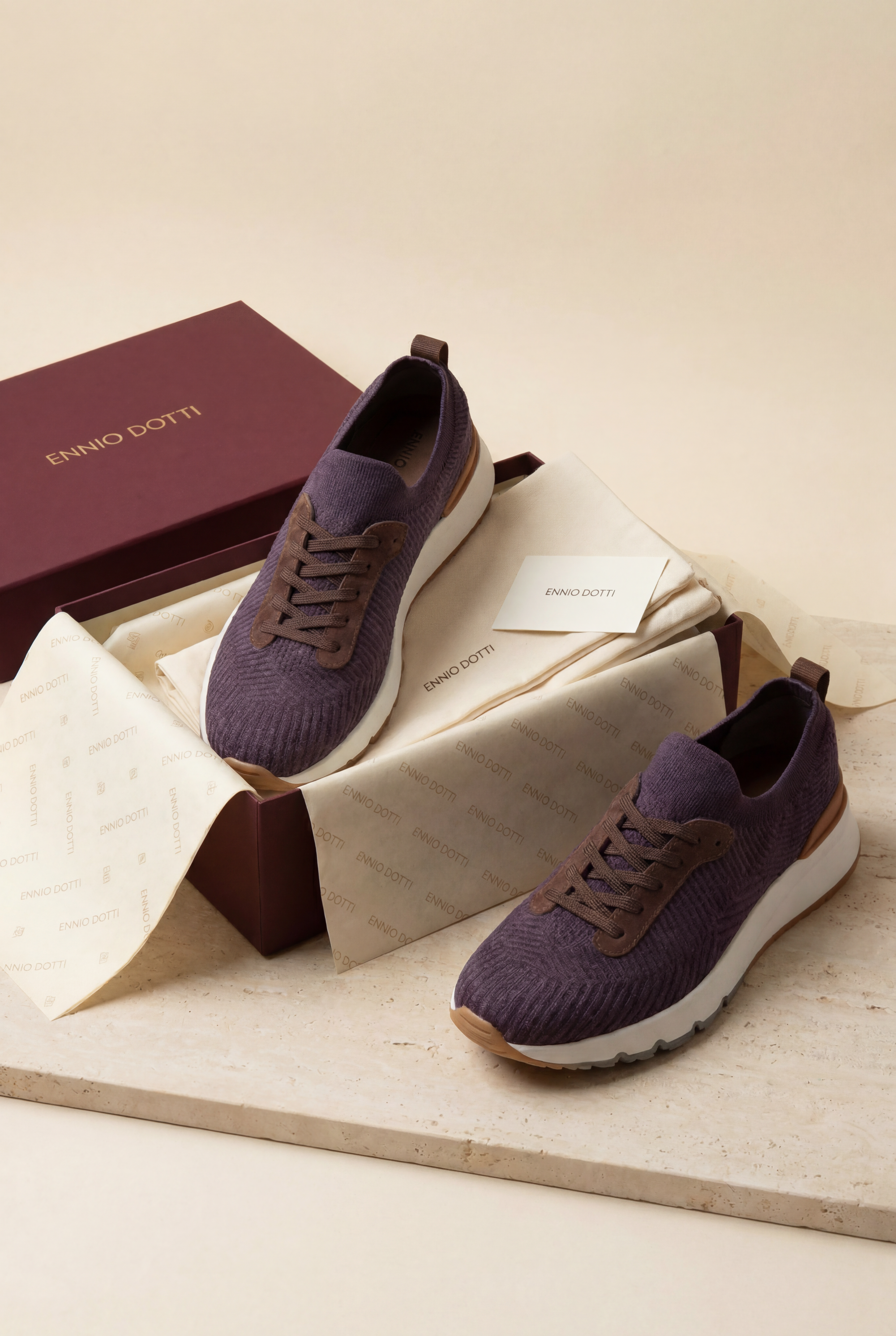 Avelino Mesh Runner Dark Purple