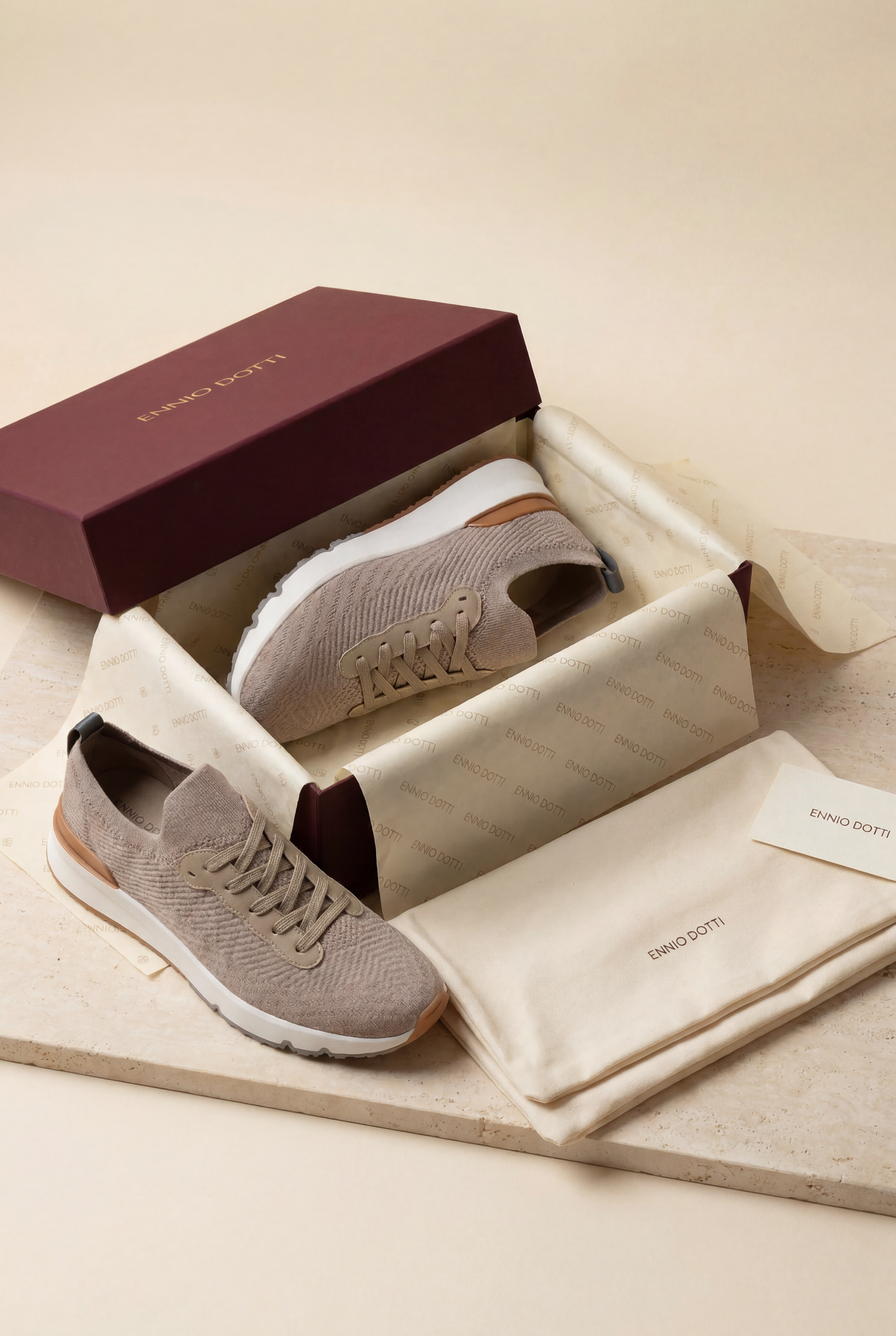 Avelino Mesh Runner Light Taupe