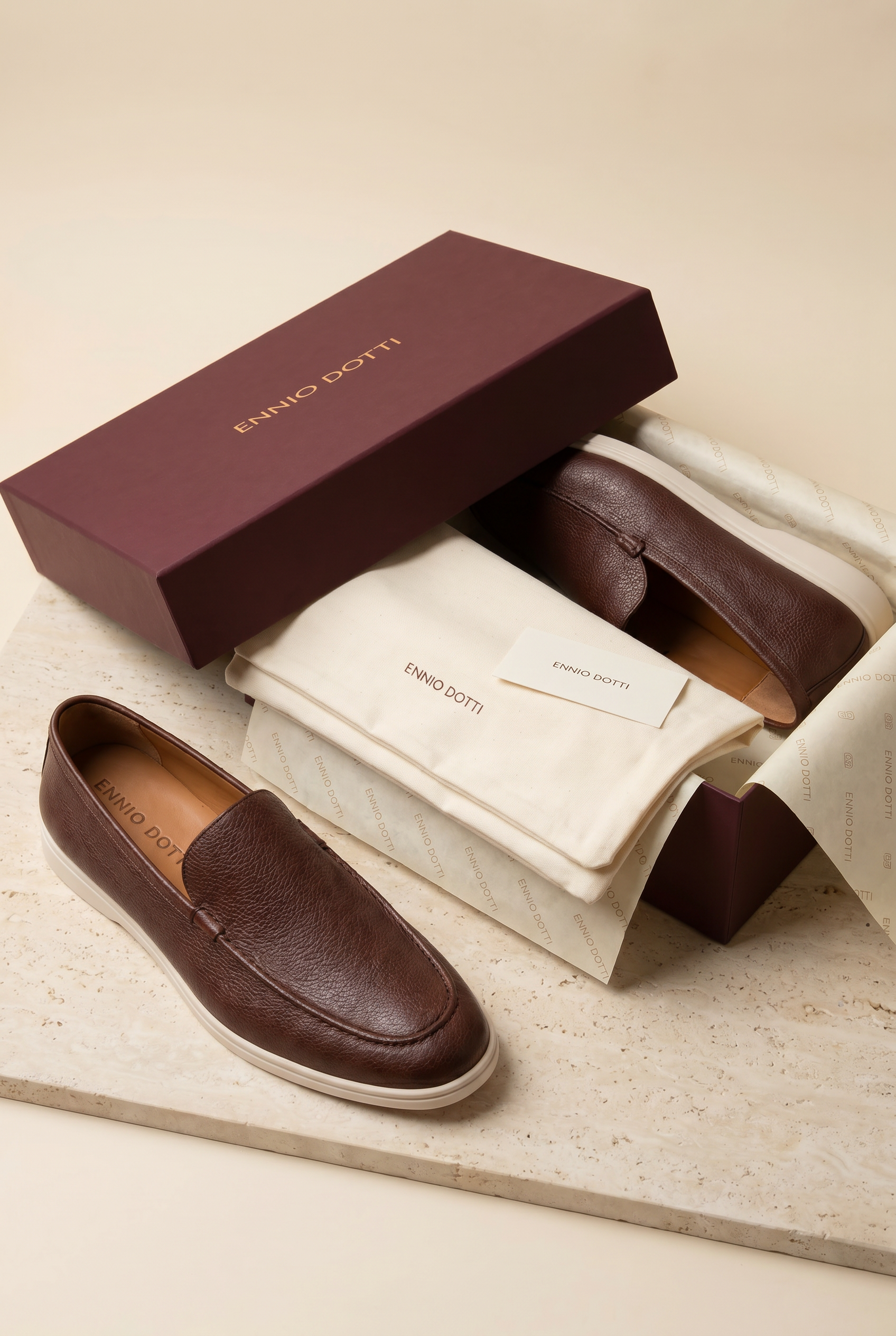 Alvero Dressed Loafer Brown