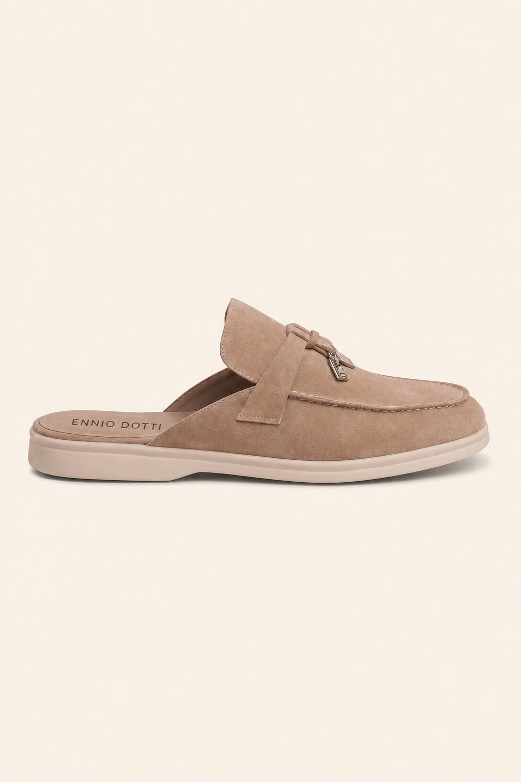 Maretti Buckle Mule Beige