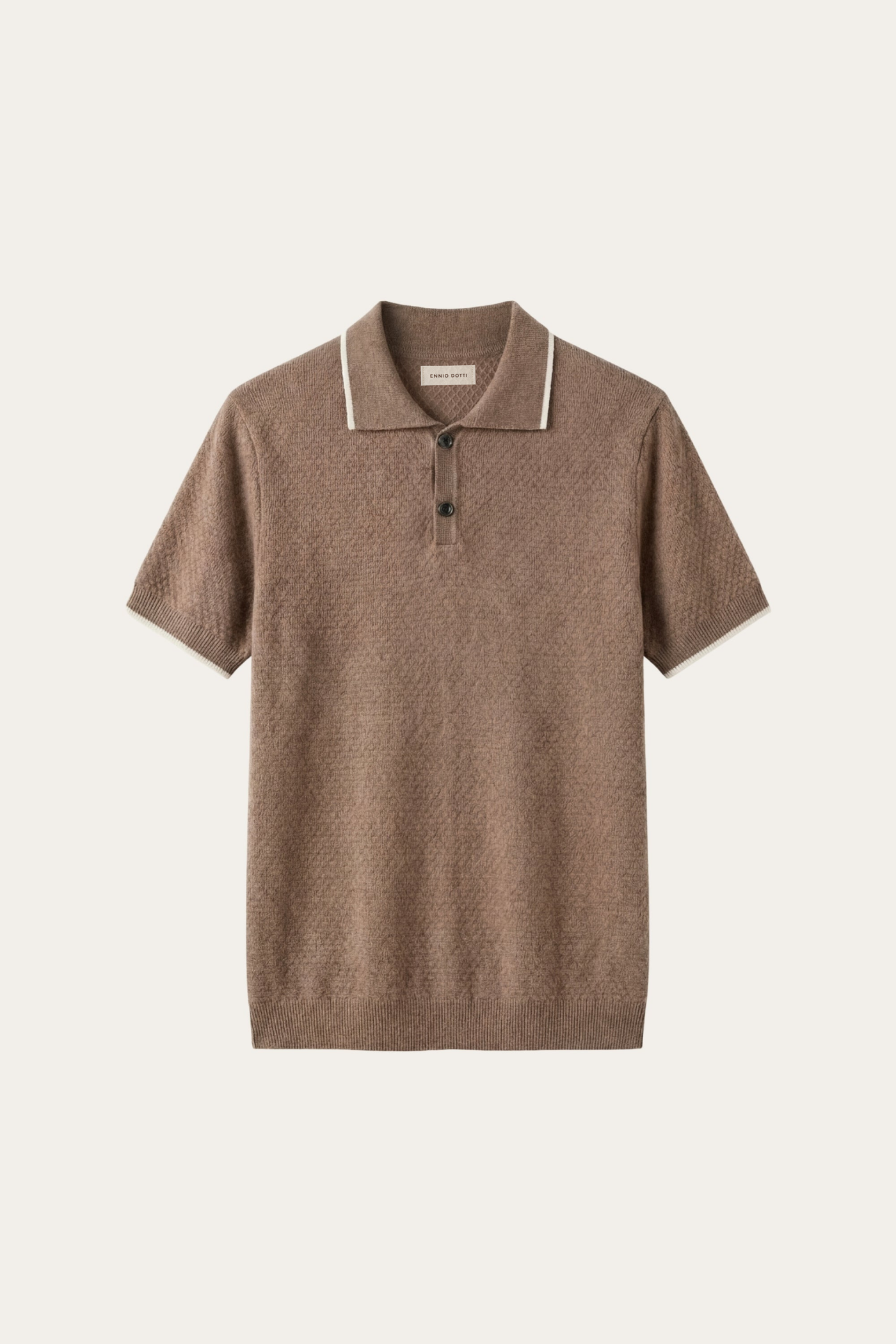 The Trogir Set — Prato Cashmere Knit Polo Mid Camel