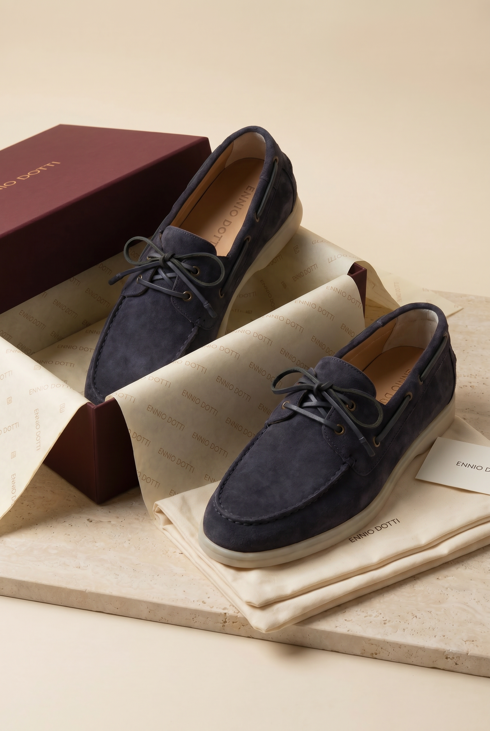 Marina Yacht Walk Suede Loafer Navy