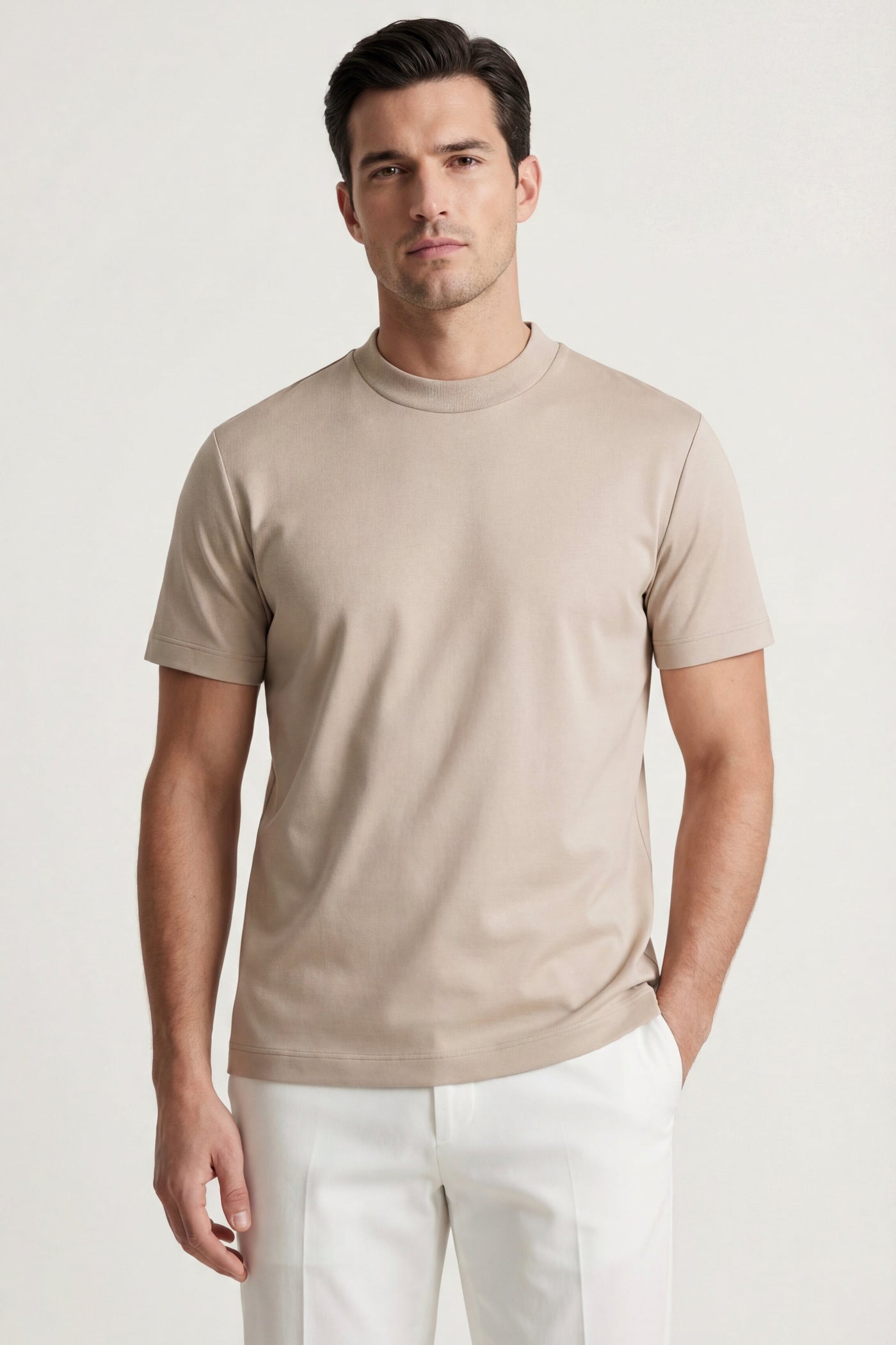 The Civita Set — Eterna Tee Beige