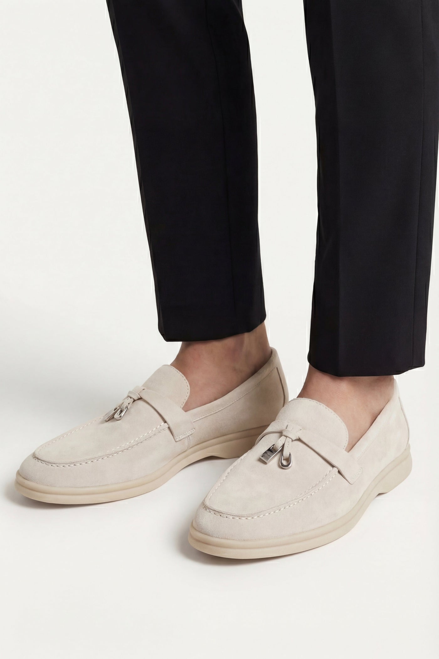 The Davoli Set — Ennio Buckle Loafer Cream