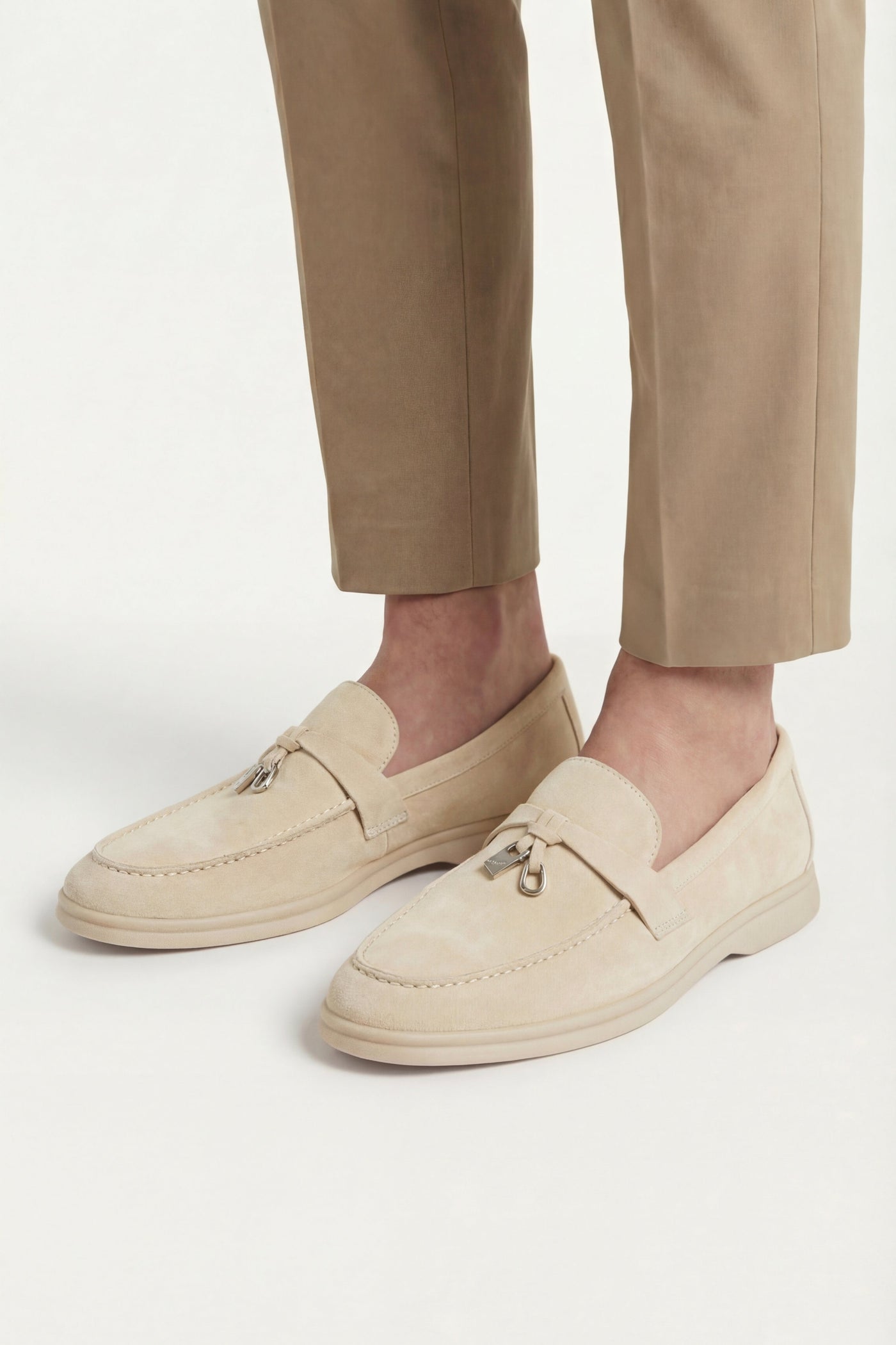 The Guardavalle Set — Ennio Buckle Loafer Sand Beige