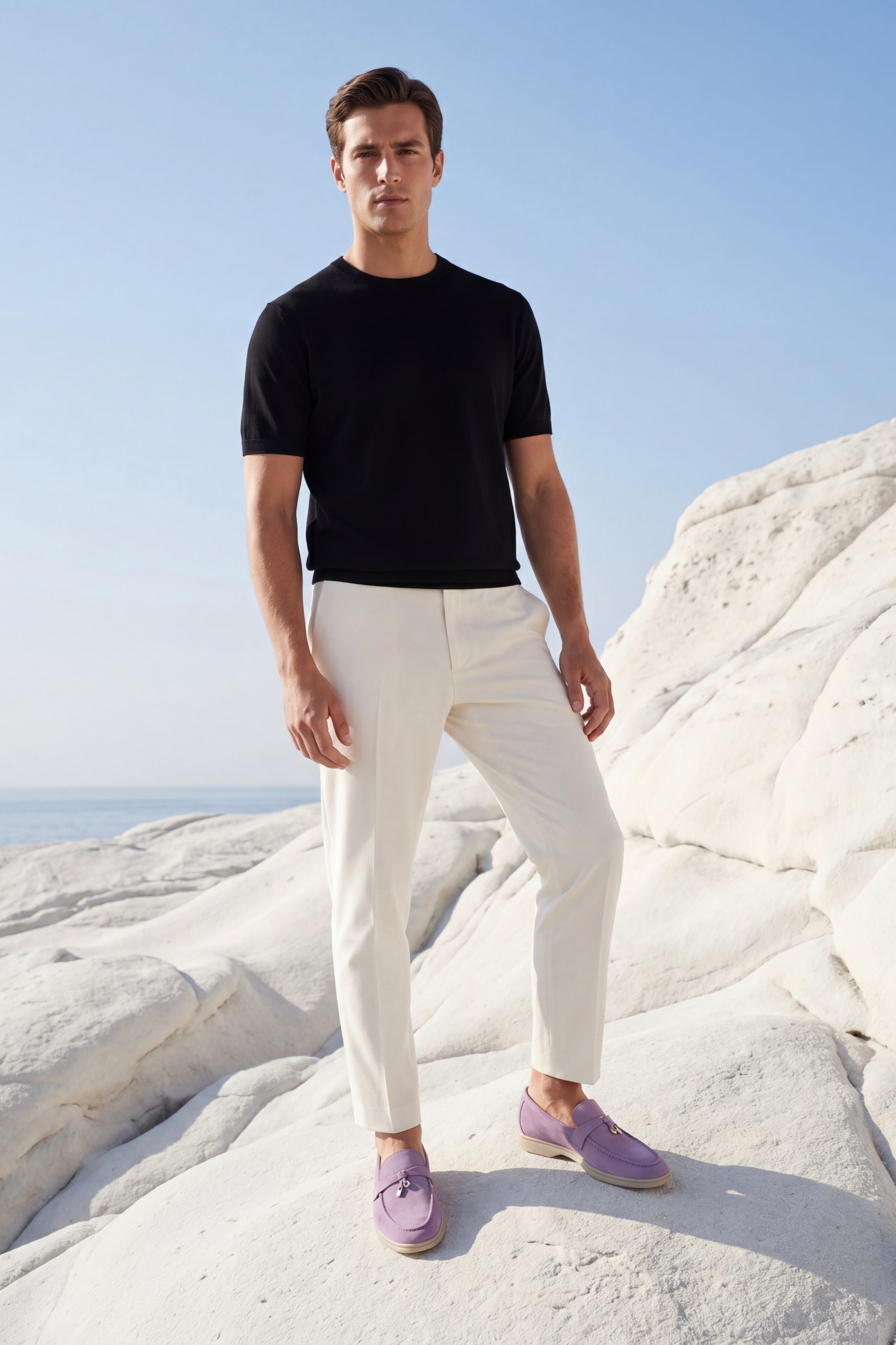 Leonis Buckle Loafer Lilac