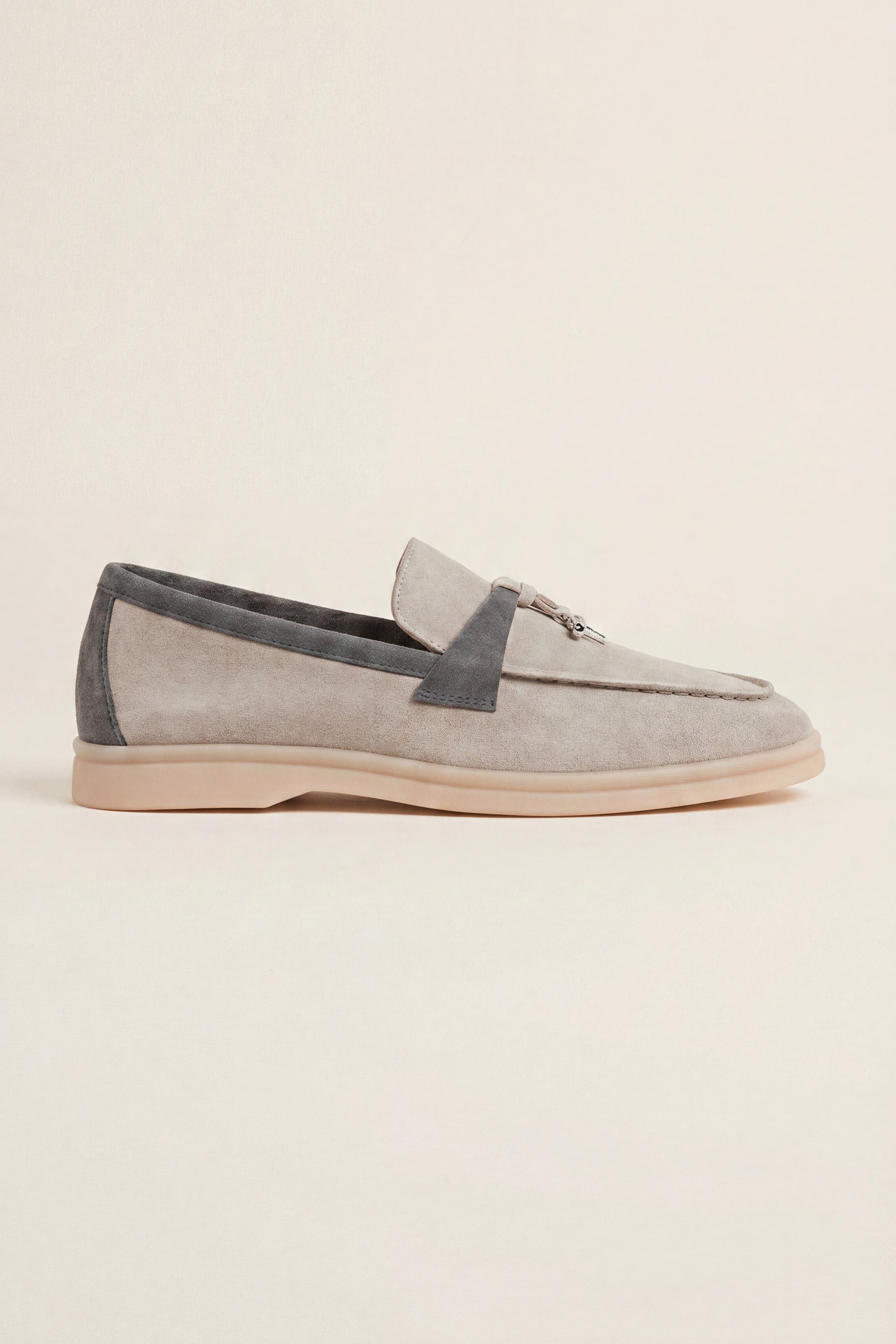 Avenza Buckle Loafer Light Grey