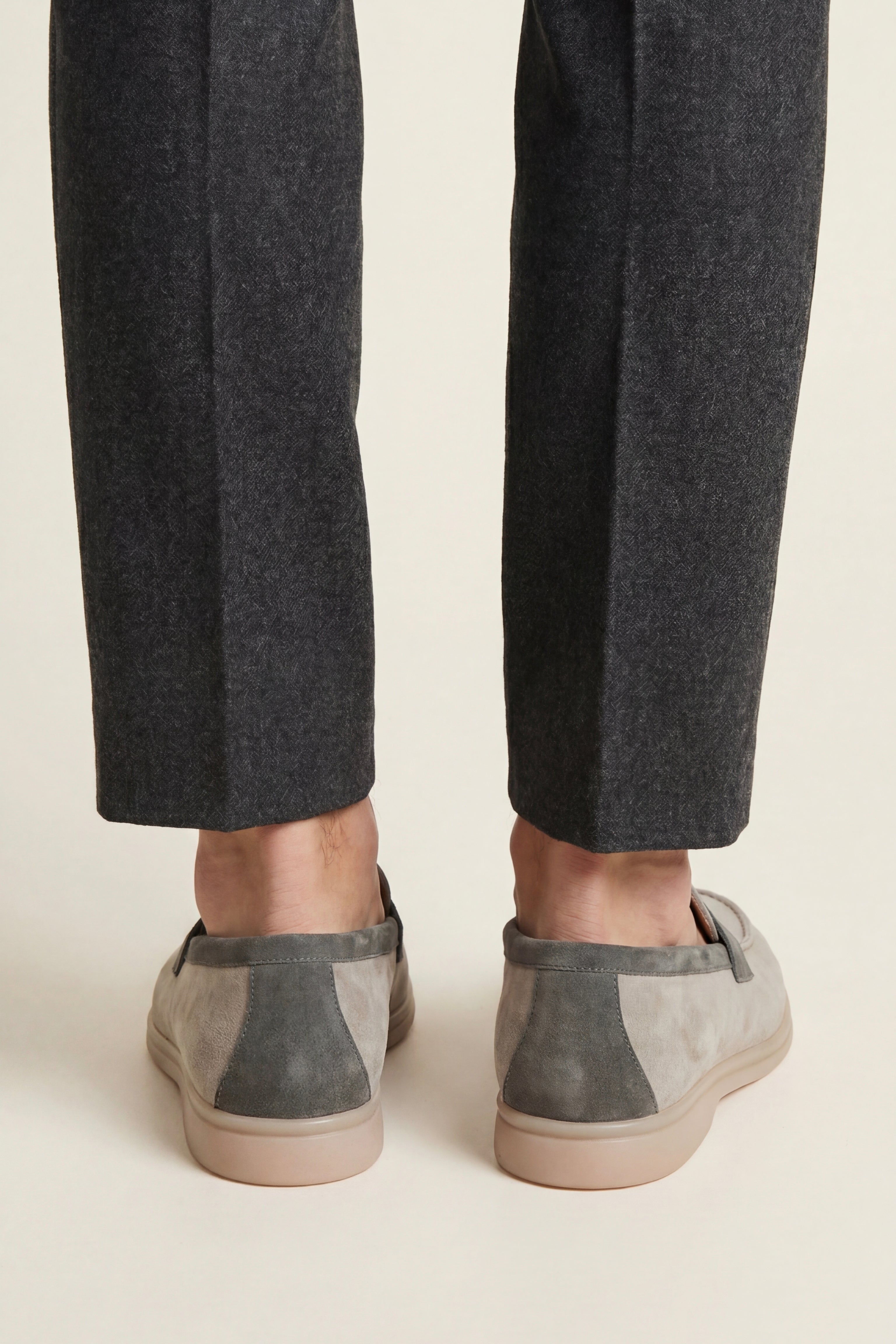 Avenza Buckle Loafer Light Grey