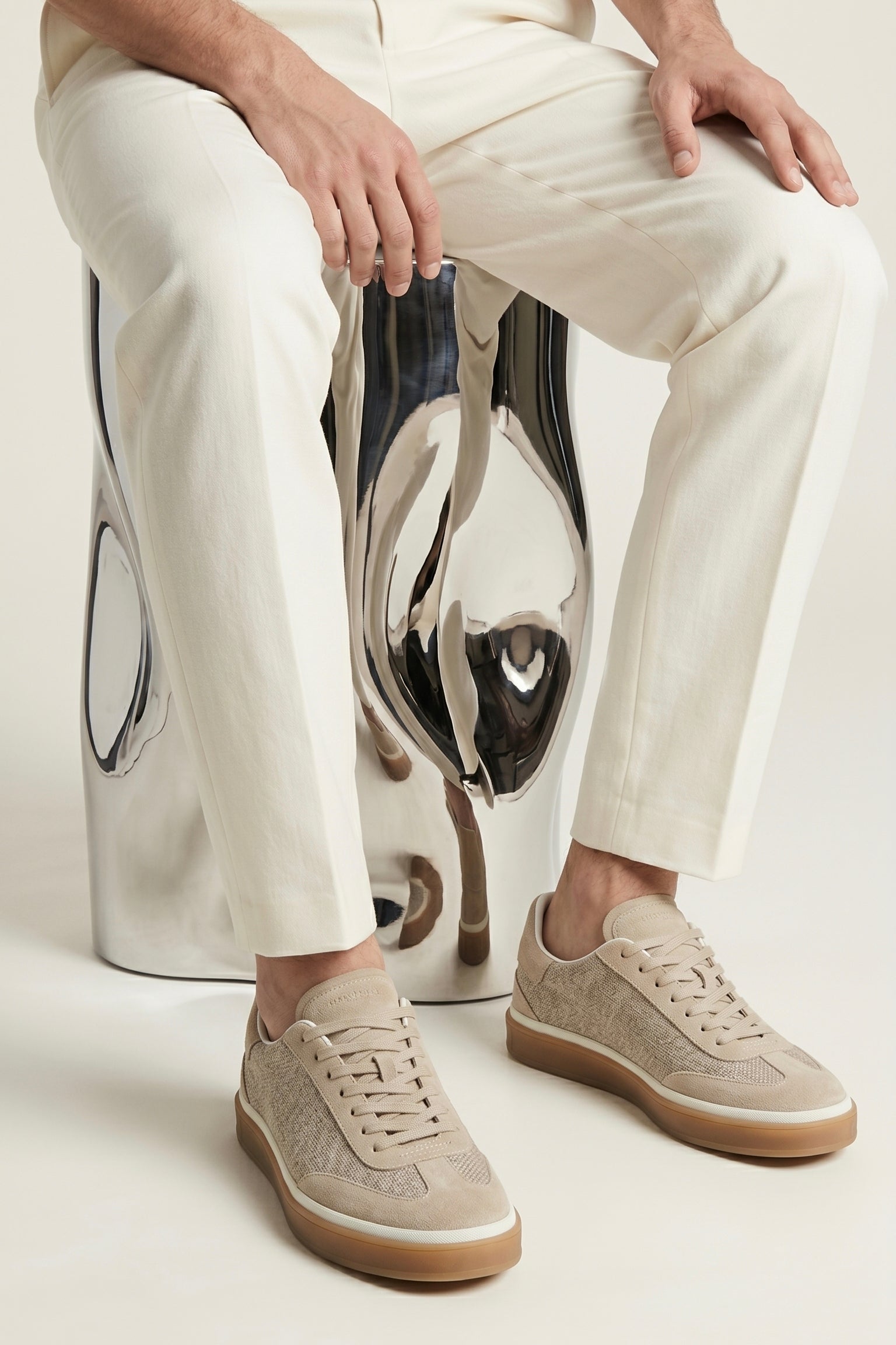 Varello Tennis Walk Sneaker Light Beige
