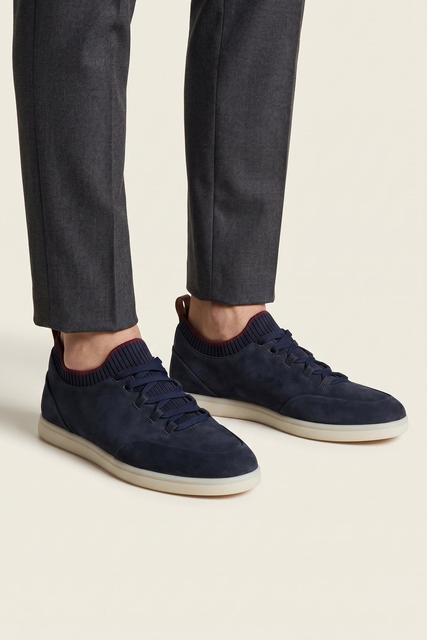 The Mijas Set — Solano Suede Slip-On Navy