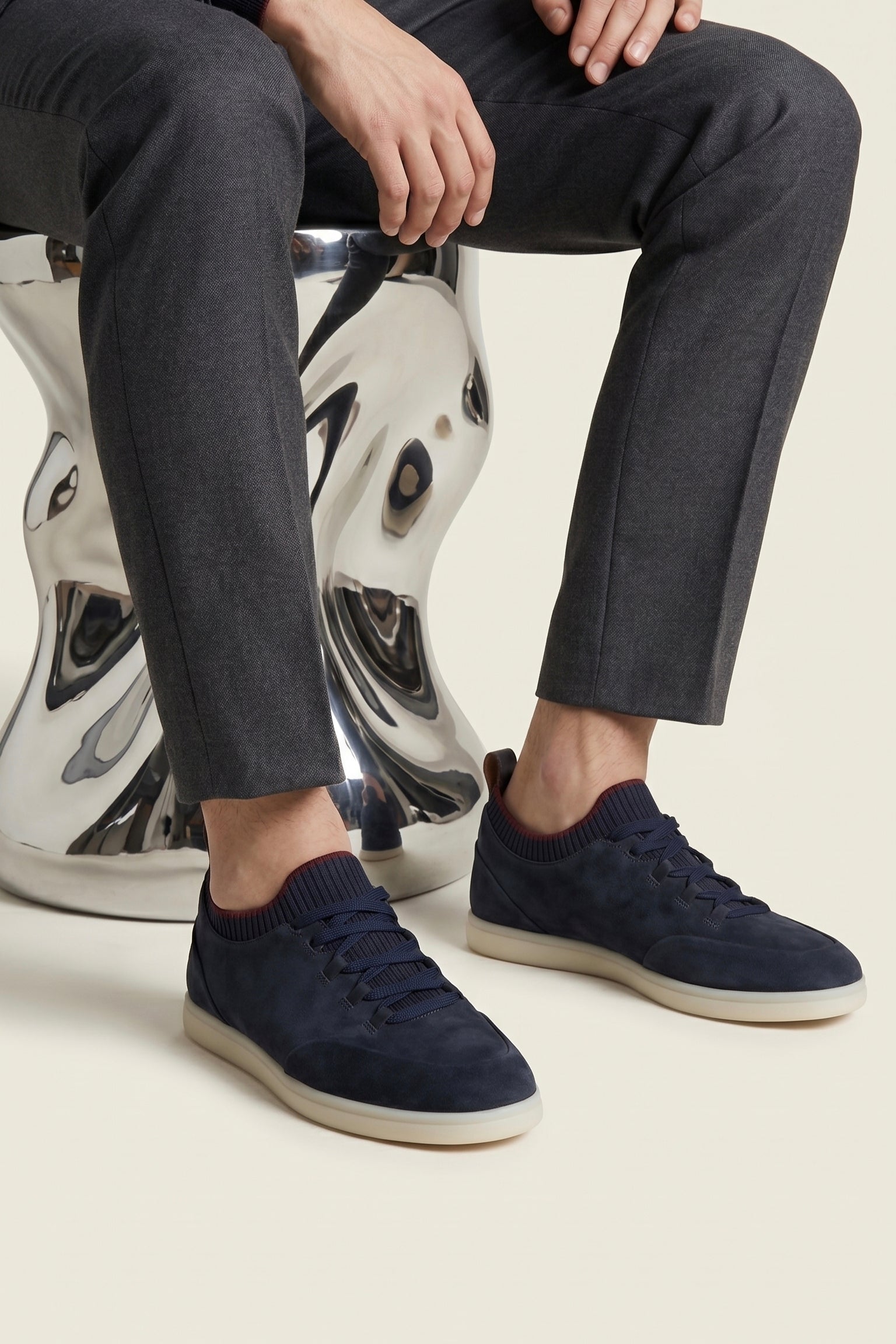 Solano Suede Slip-On Navy