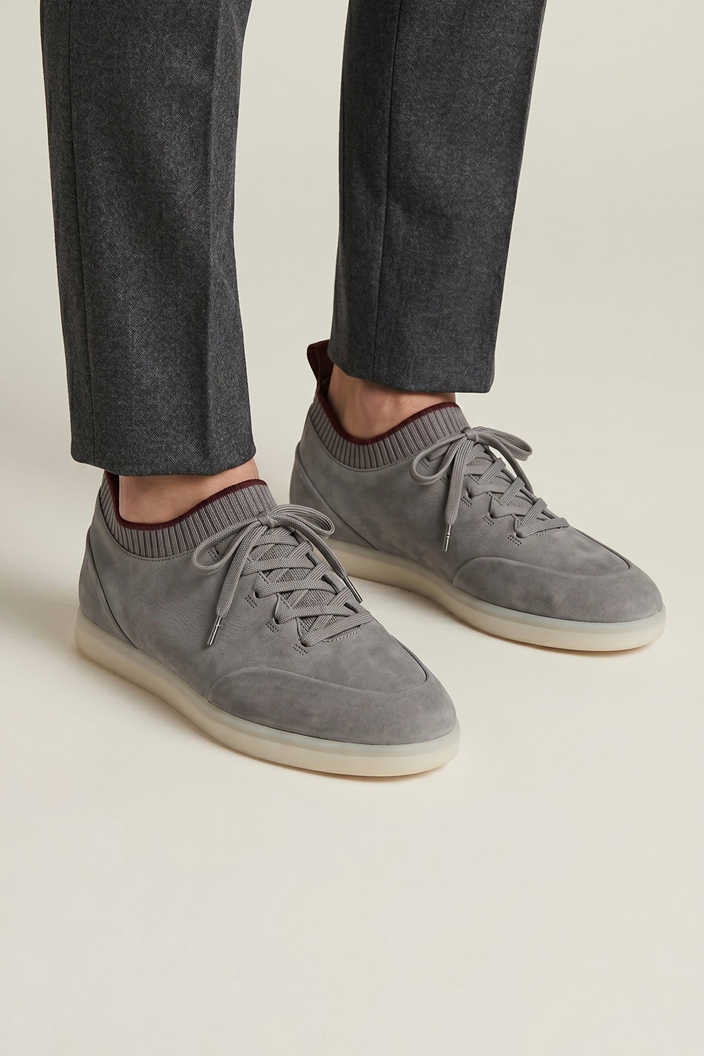 The Kritsa Set — Solano Suede Slip-On Grey
