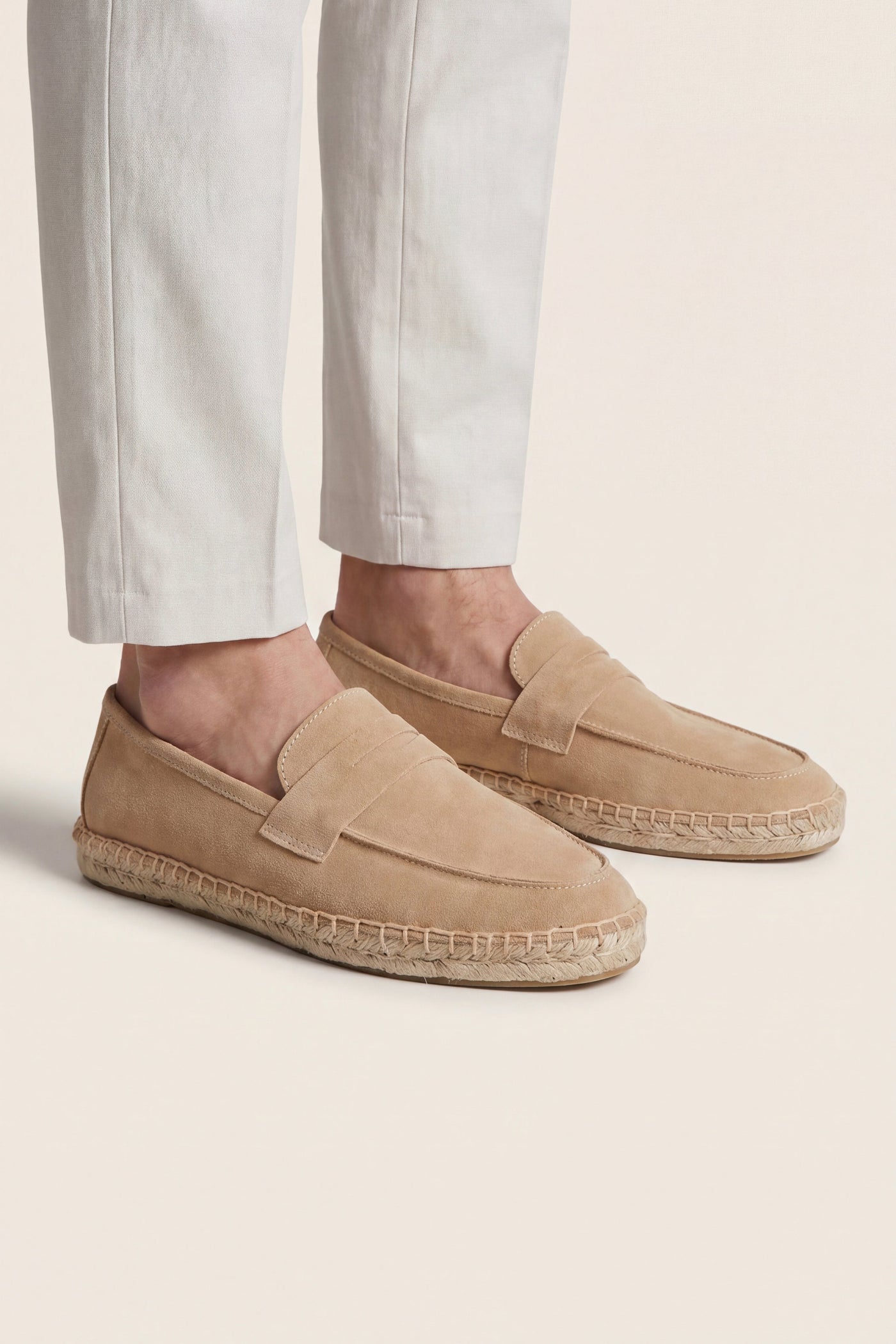 The Trebisacce Set — Palermo Suede Espadrille Loafer Beige