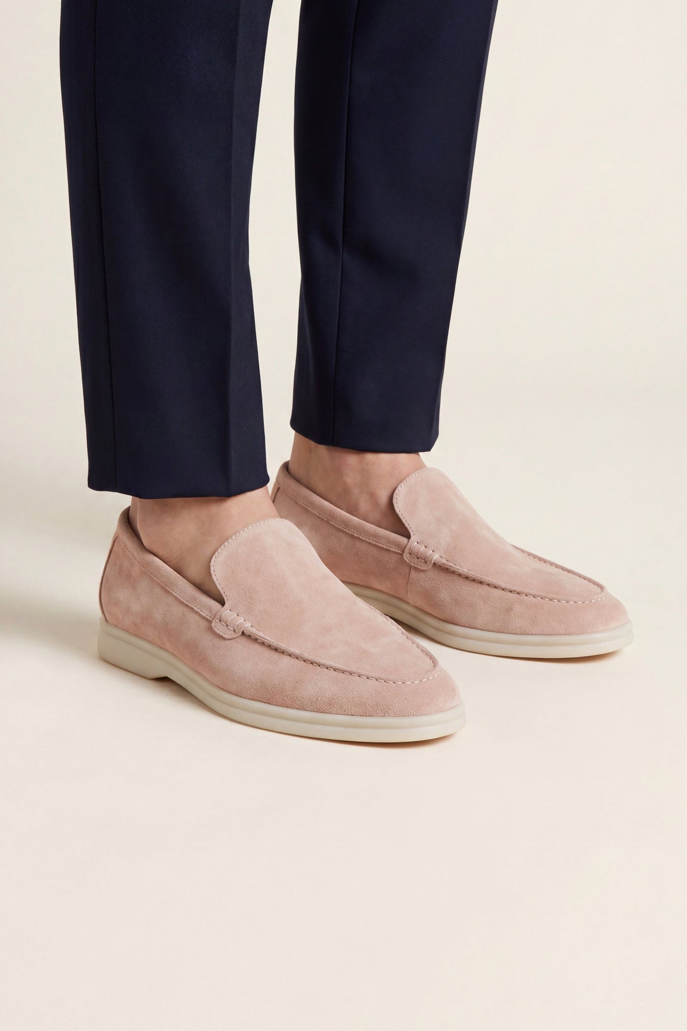 Ennio Suede Loafers Pink