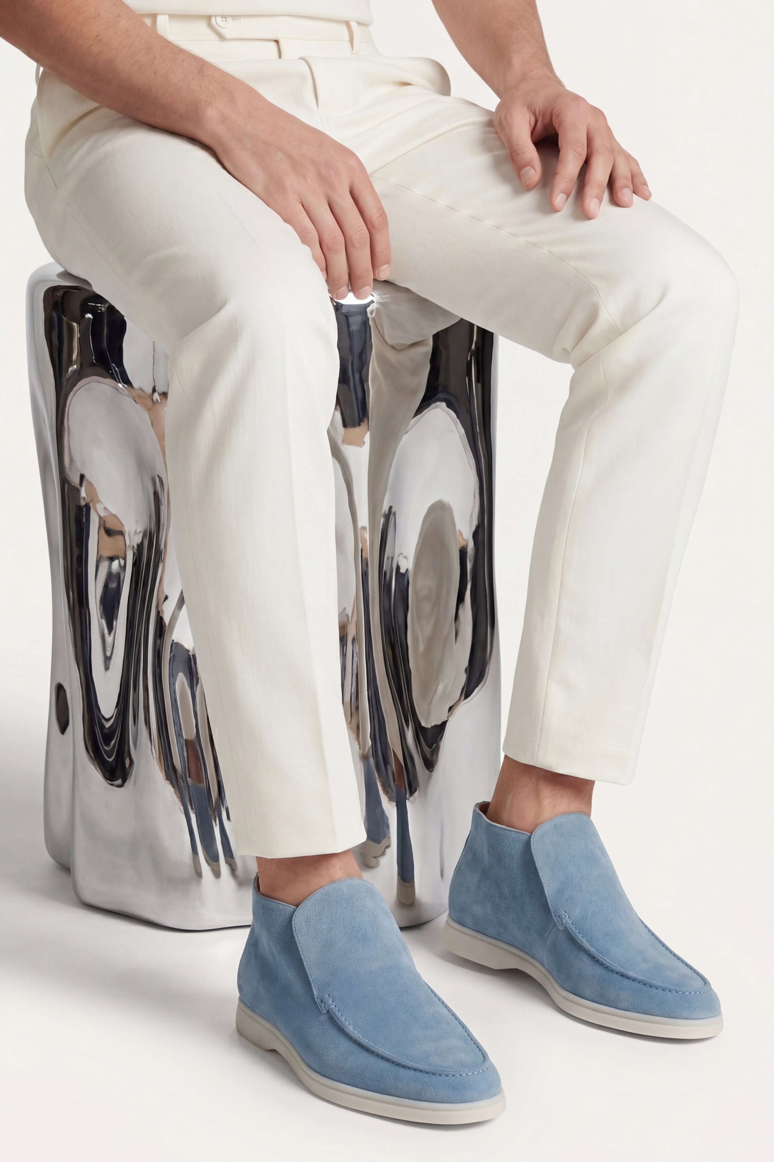 Arzano High Top Loafer Sky Blue