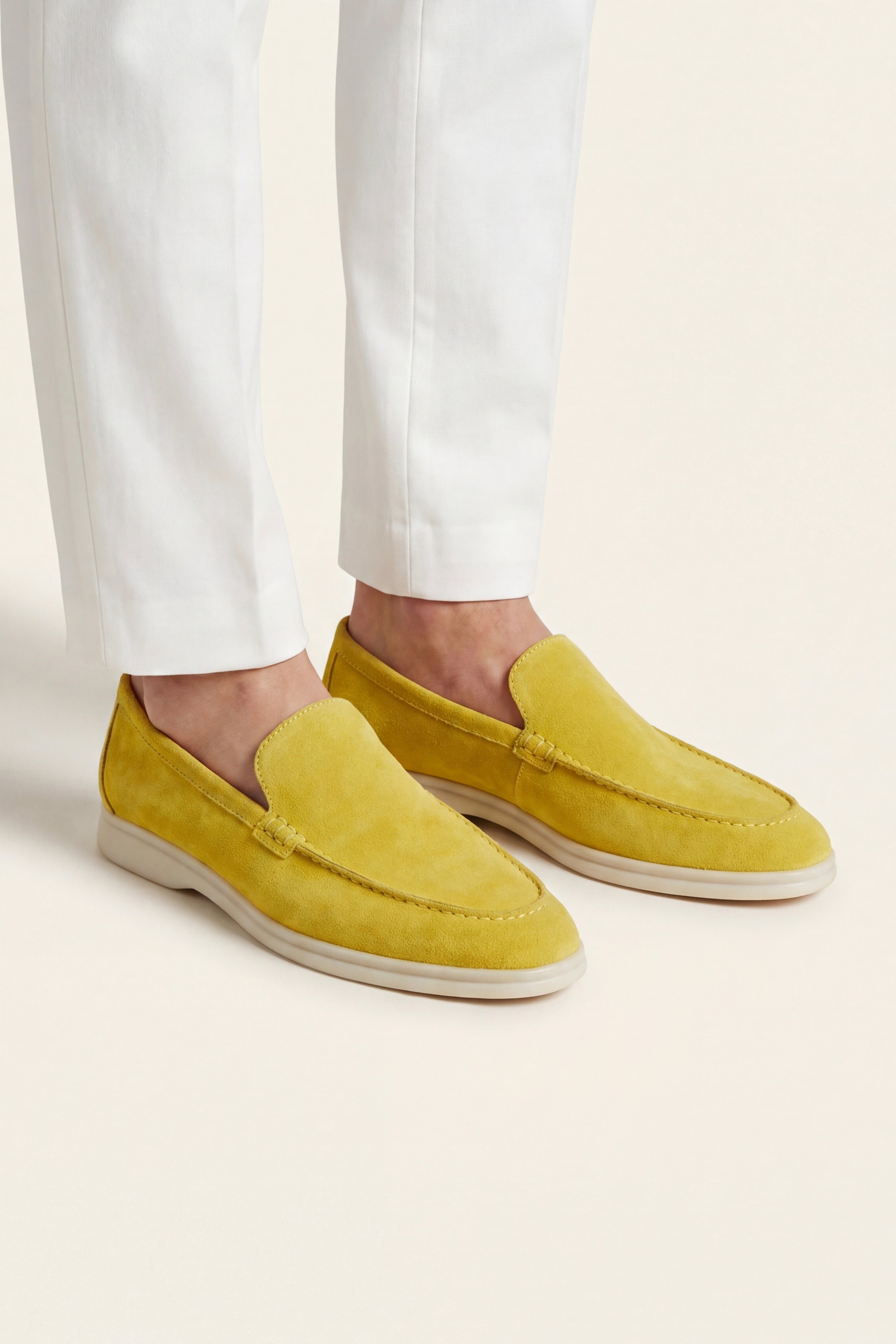 Leonis Suede Loafers Yellow