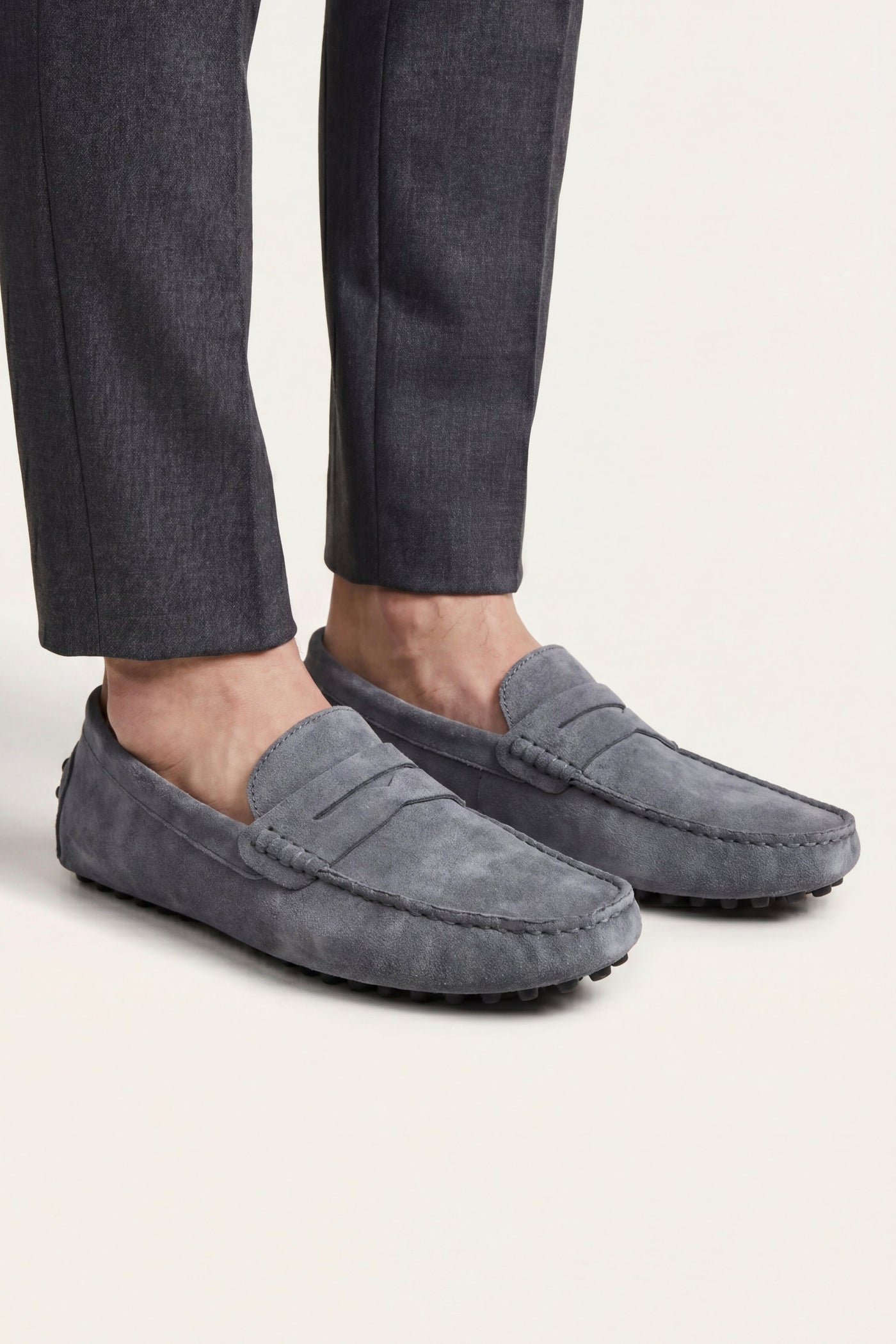 The Pizzo Set — Ravino Driver Loafer Grey