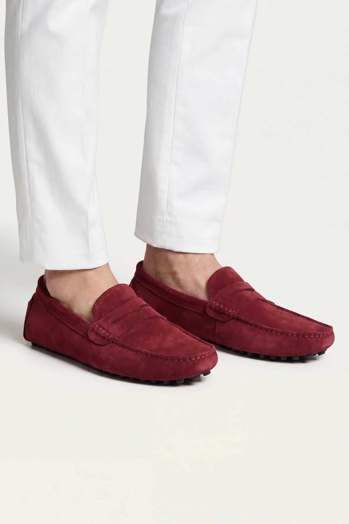 The Procida Set — Ravino Driver Loafer Burgundy