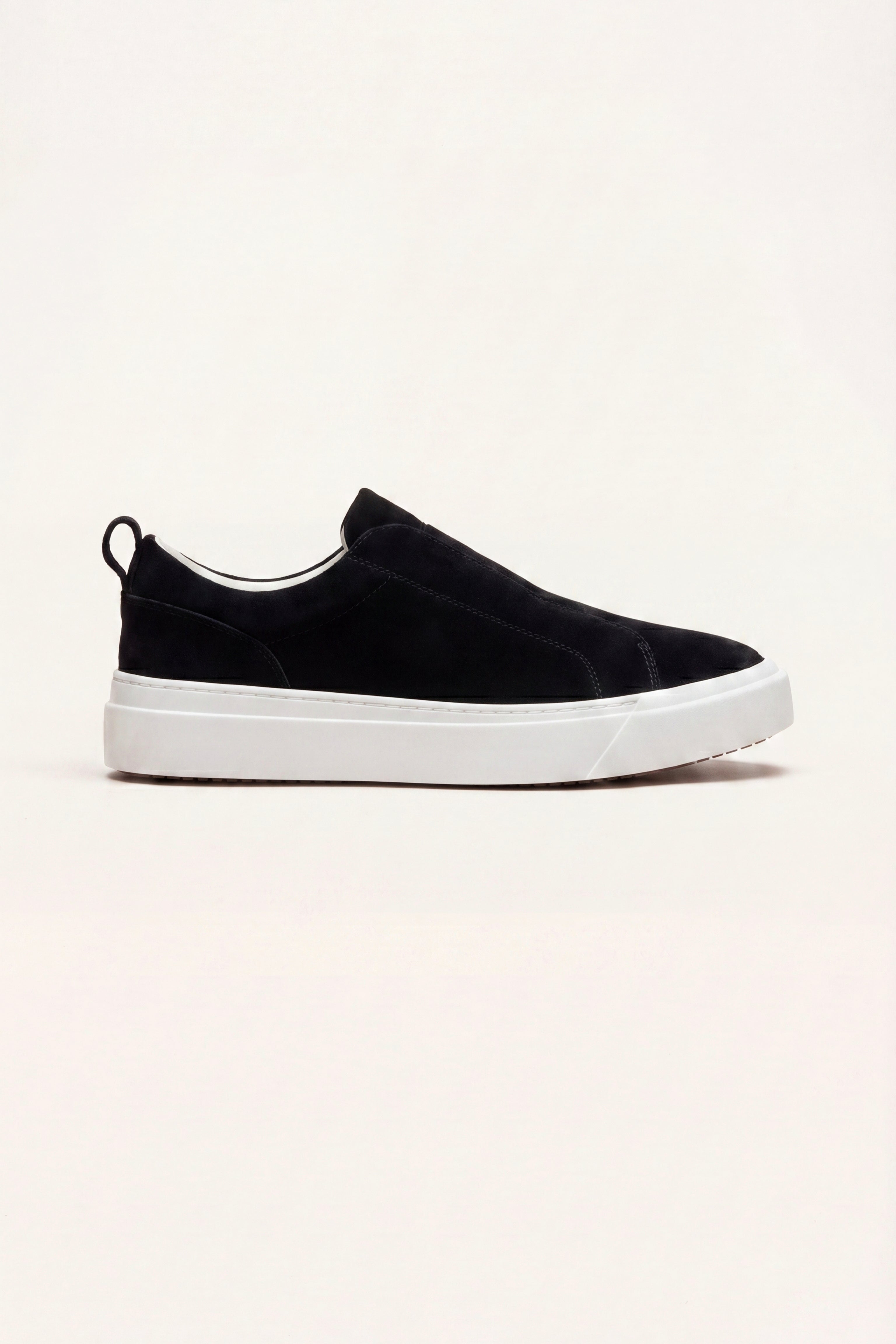 LeoMar V1 Suede Slip-On Black