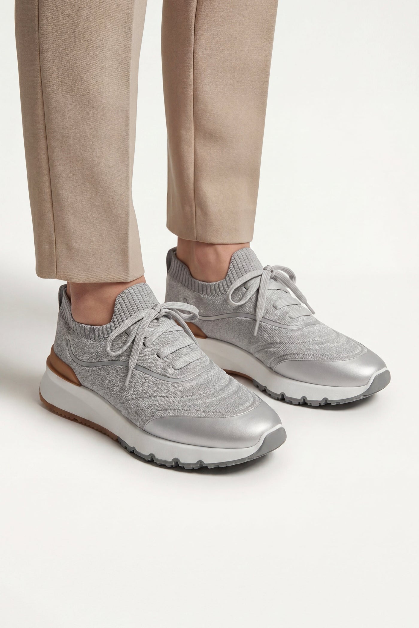 The Carloforte Set — Montero Mesh Sneaker Silver