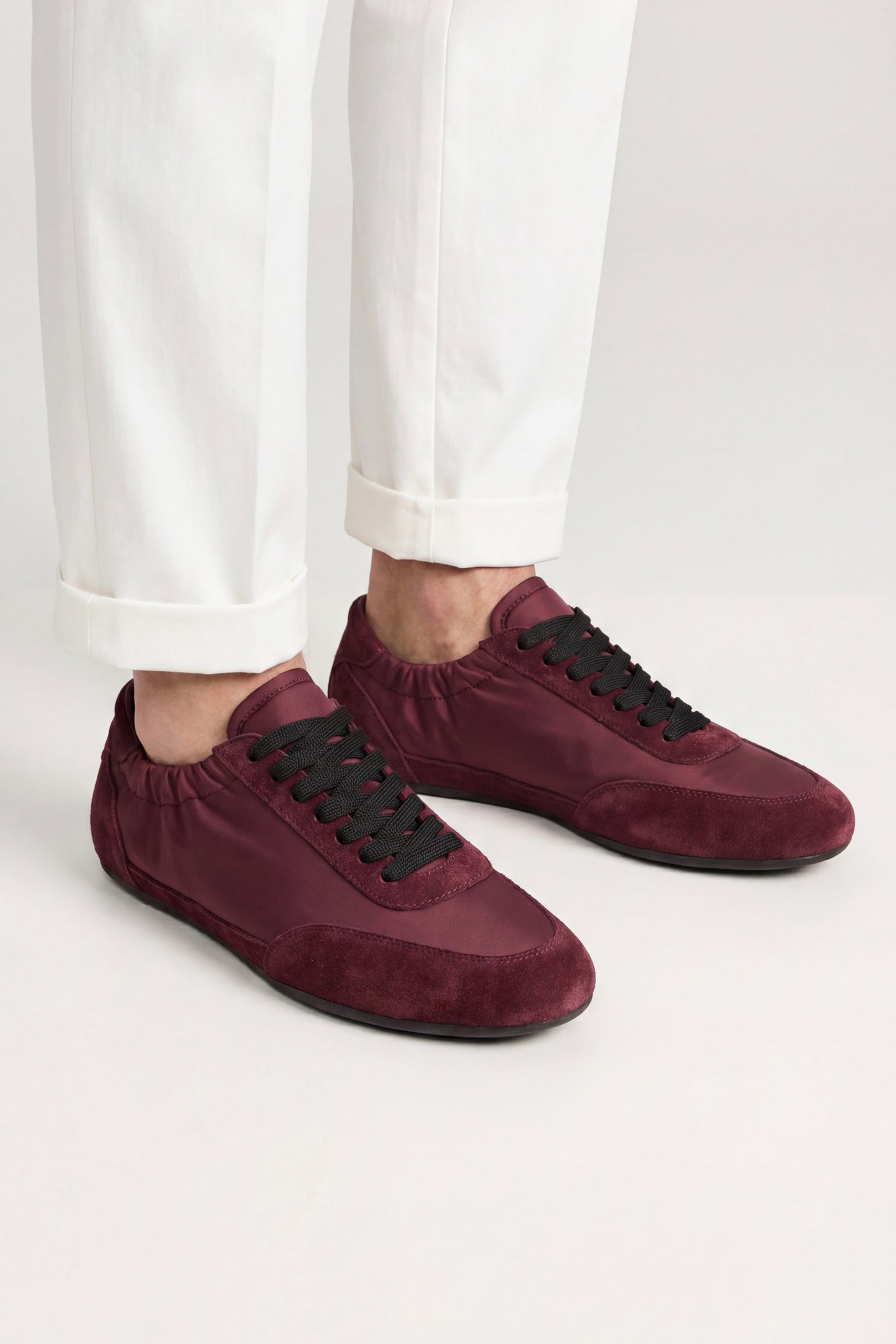The Recco Set — Averno Low Sneakers Burgundy