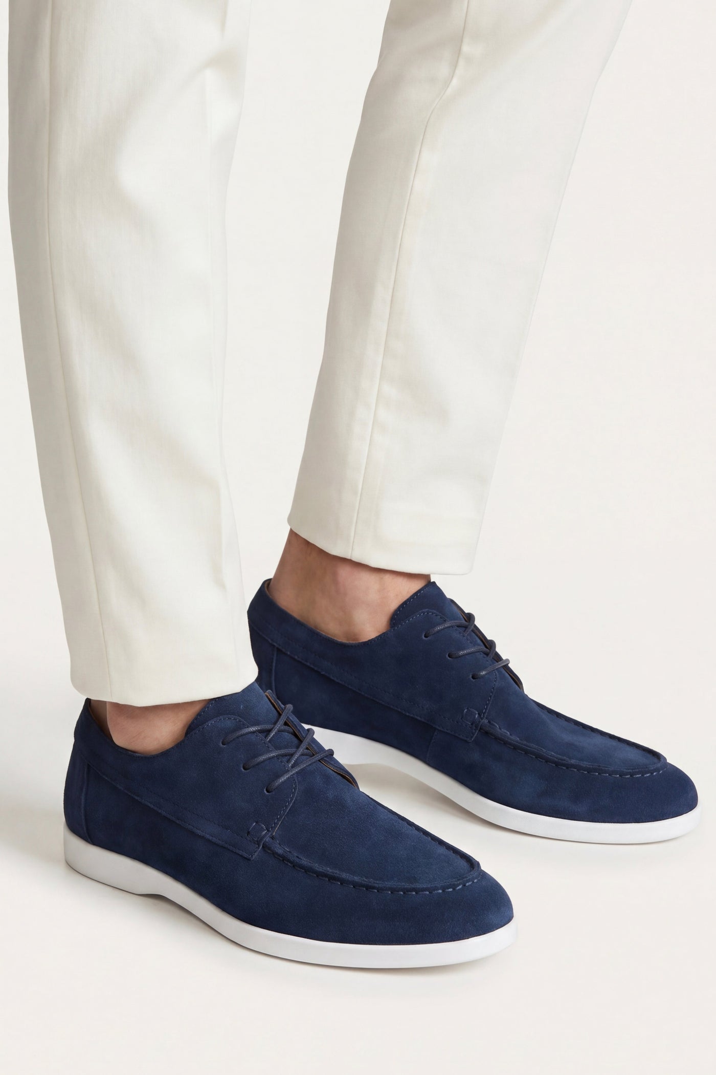 The Turgutreis Set — Maretti Suede Lace Shoes Navy