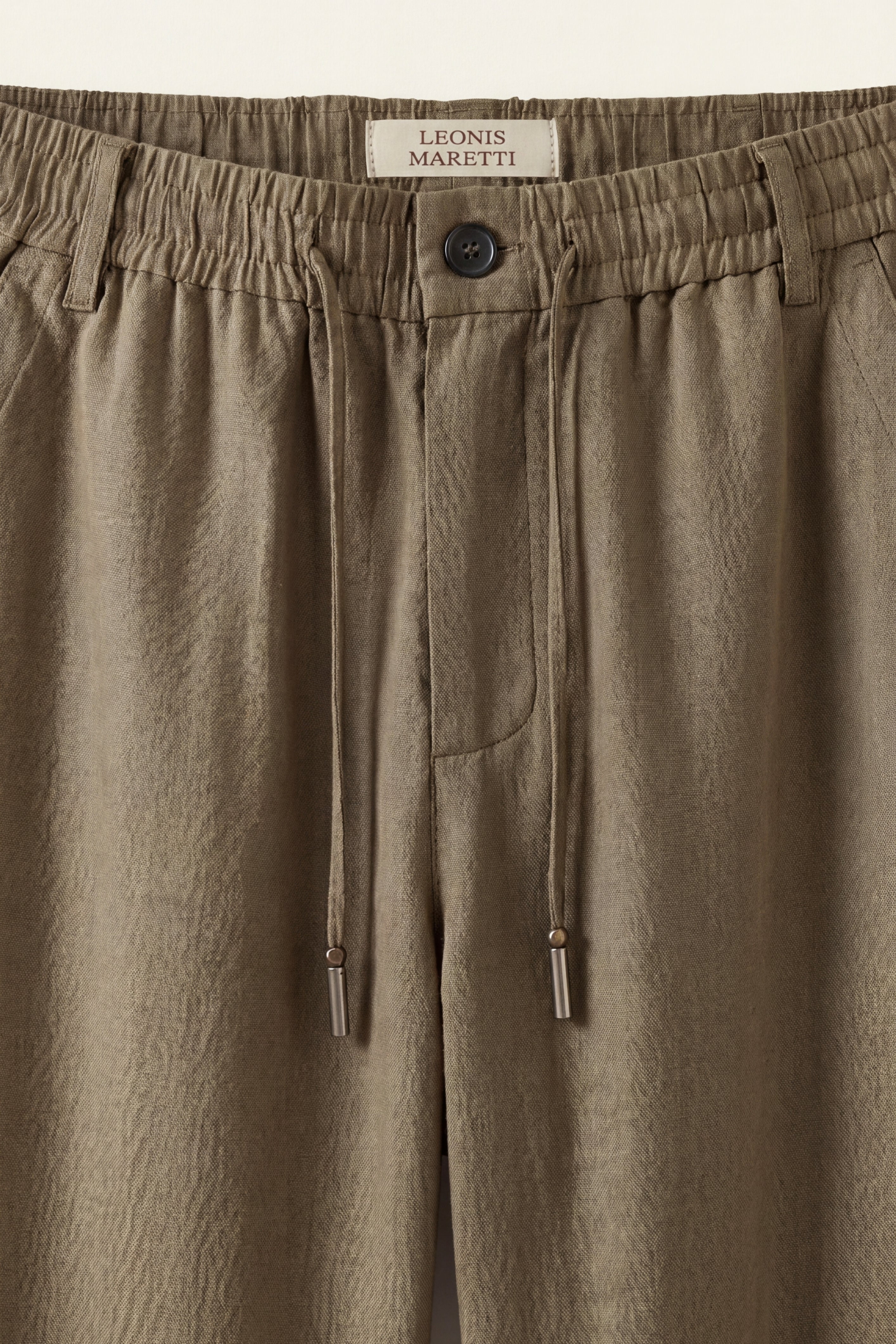 Monteria Stretch Linen Trouser Olive