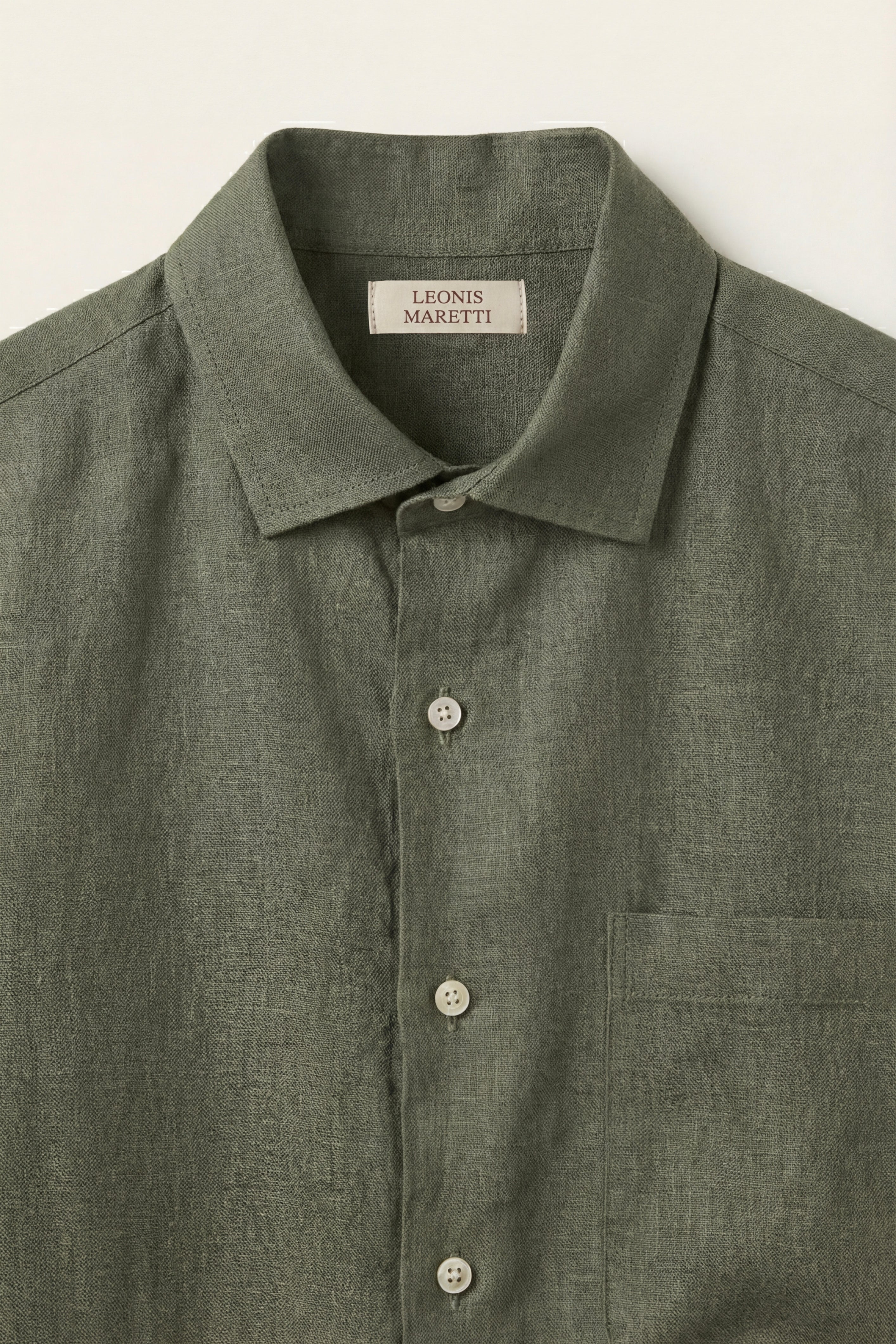 Positano Linen Shirt Olive