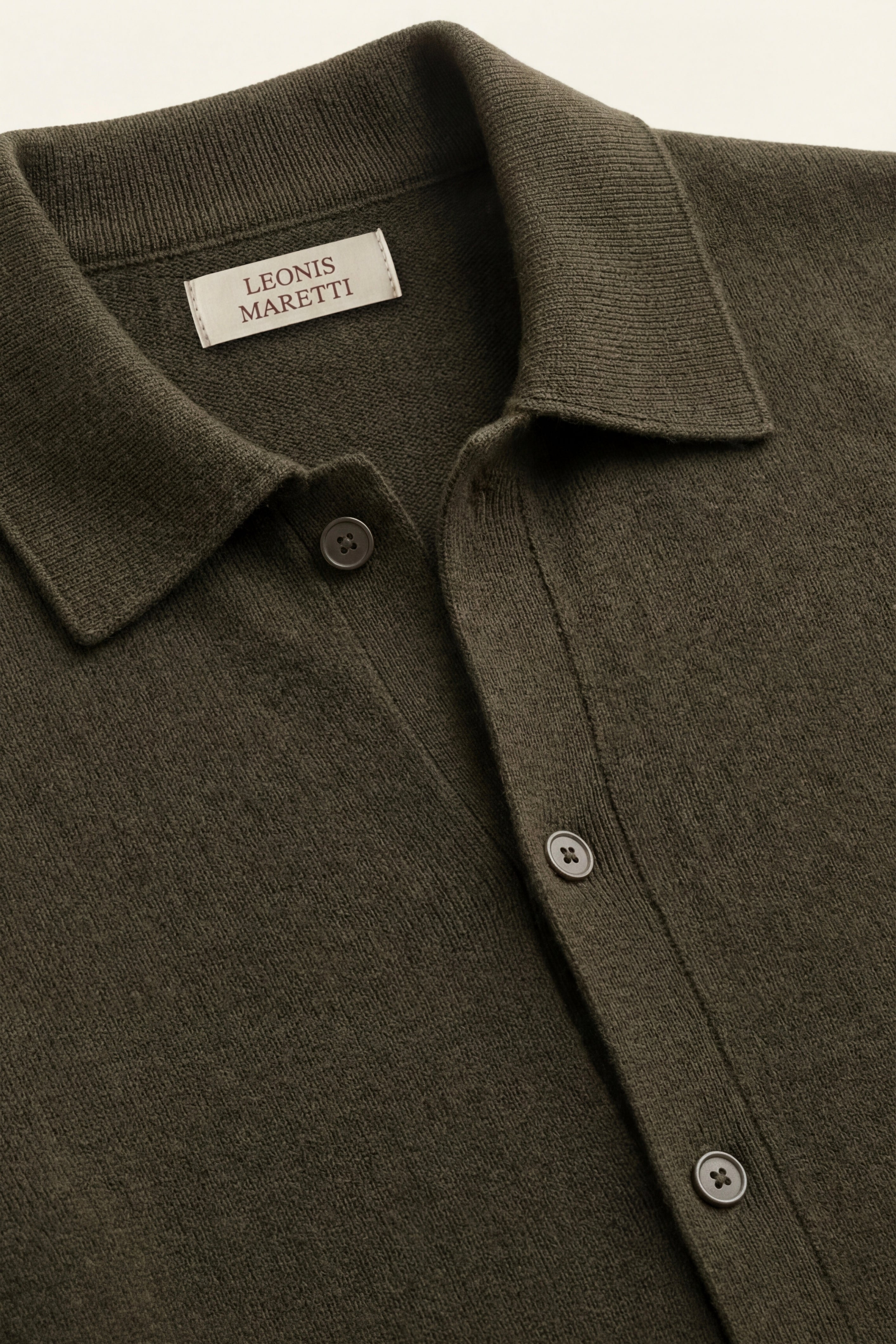 Lorenzo Cashmere Cardigan Olive Green