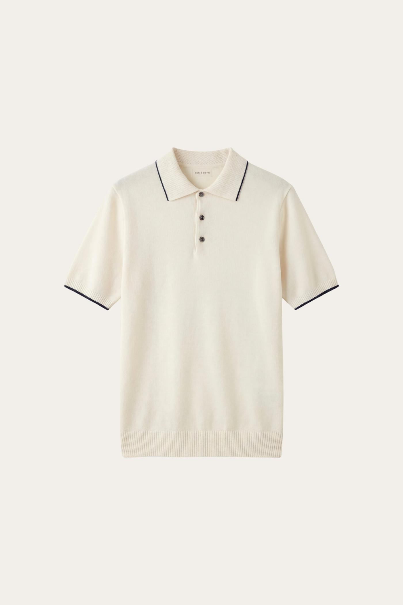 The Orosei Set — Morino Merino Knit Polo White