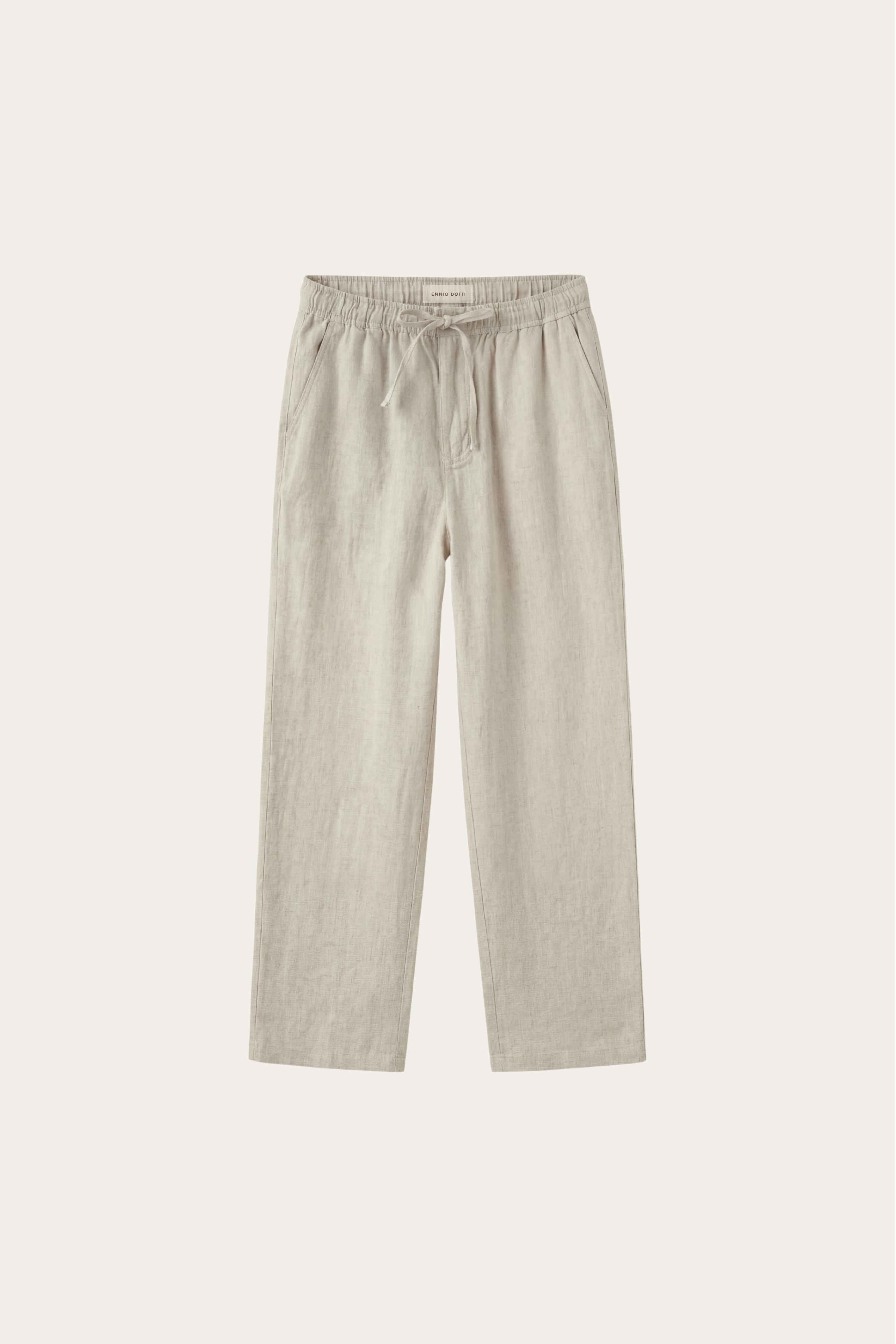The Vasto Set — Catania Linen Pantalon Beige (flat)