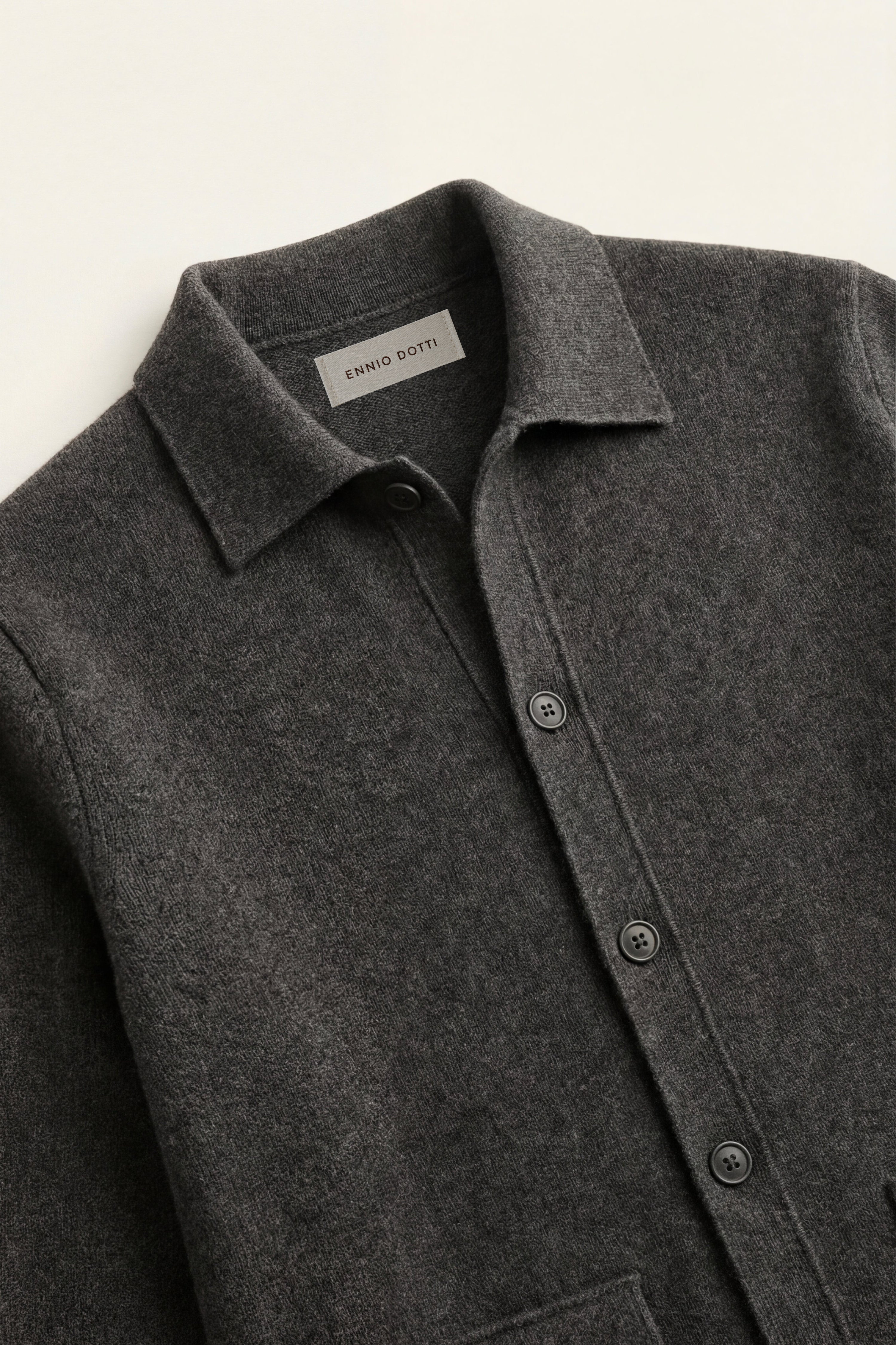 Lorenzo Cashmere Cardigan Dark Grey