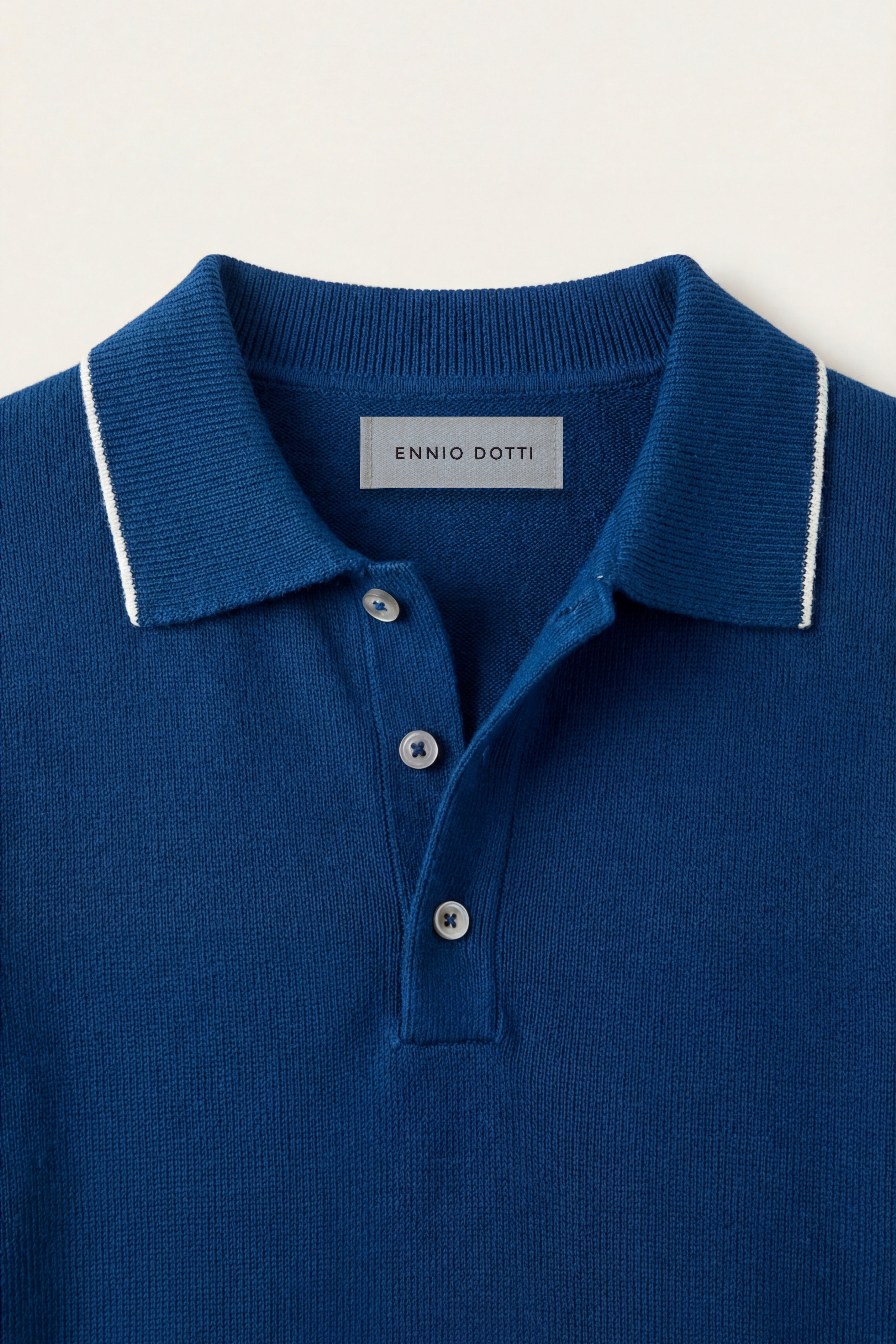 Morino Merino Knit Polo Dark Blue