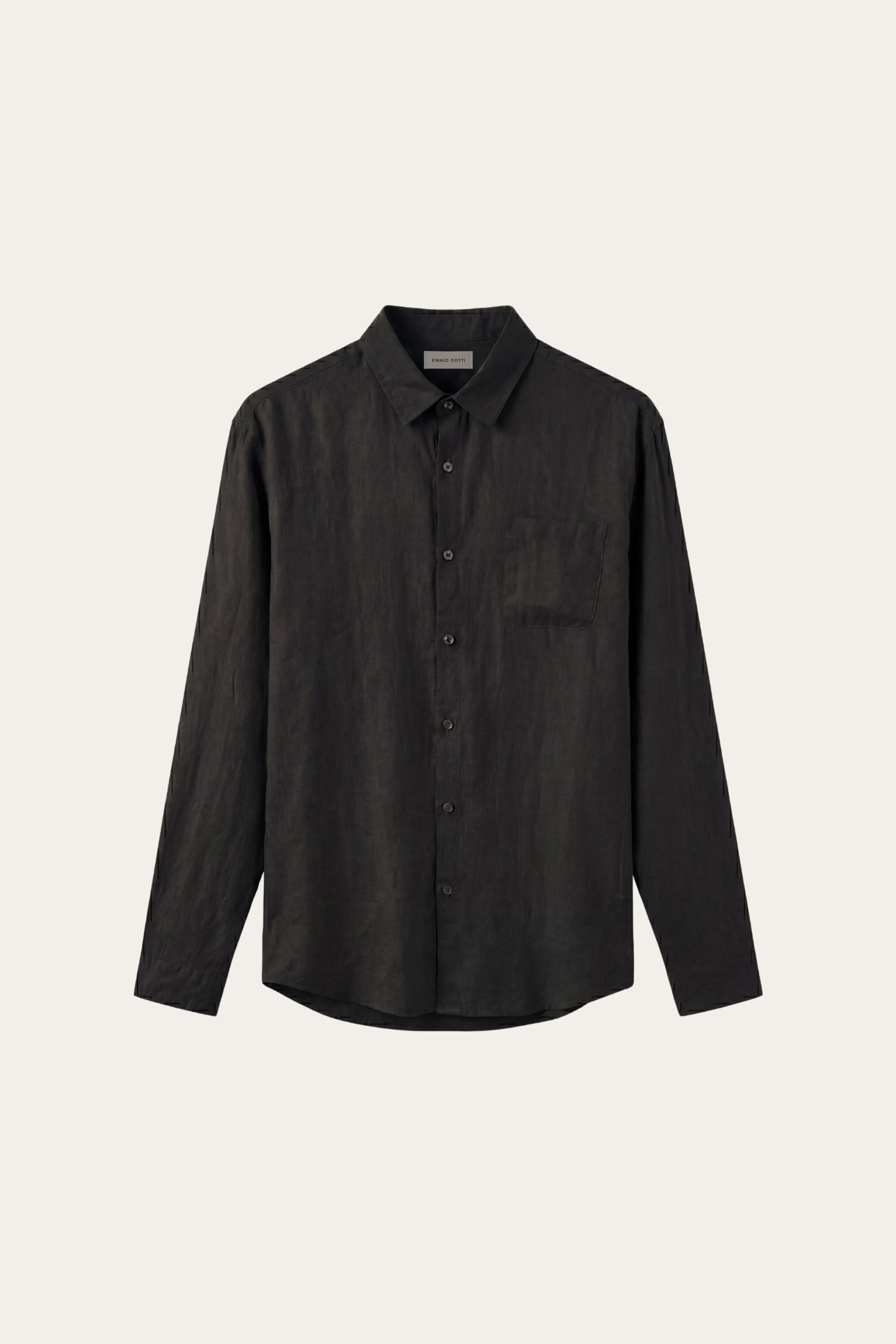 Torino Linen Shirt Black