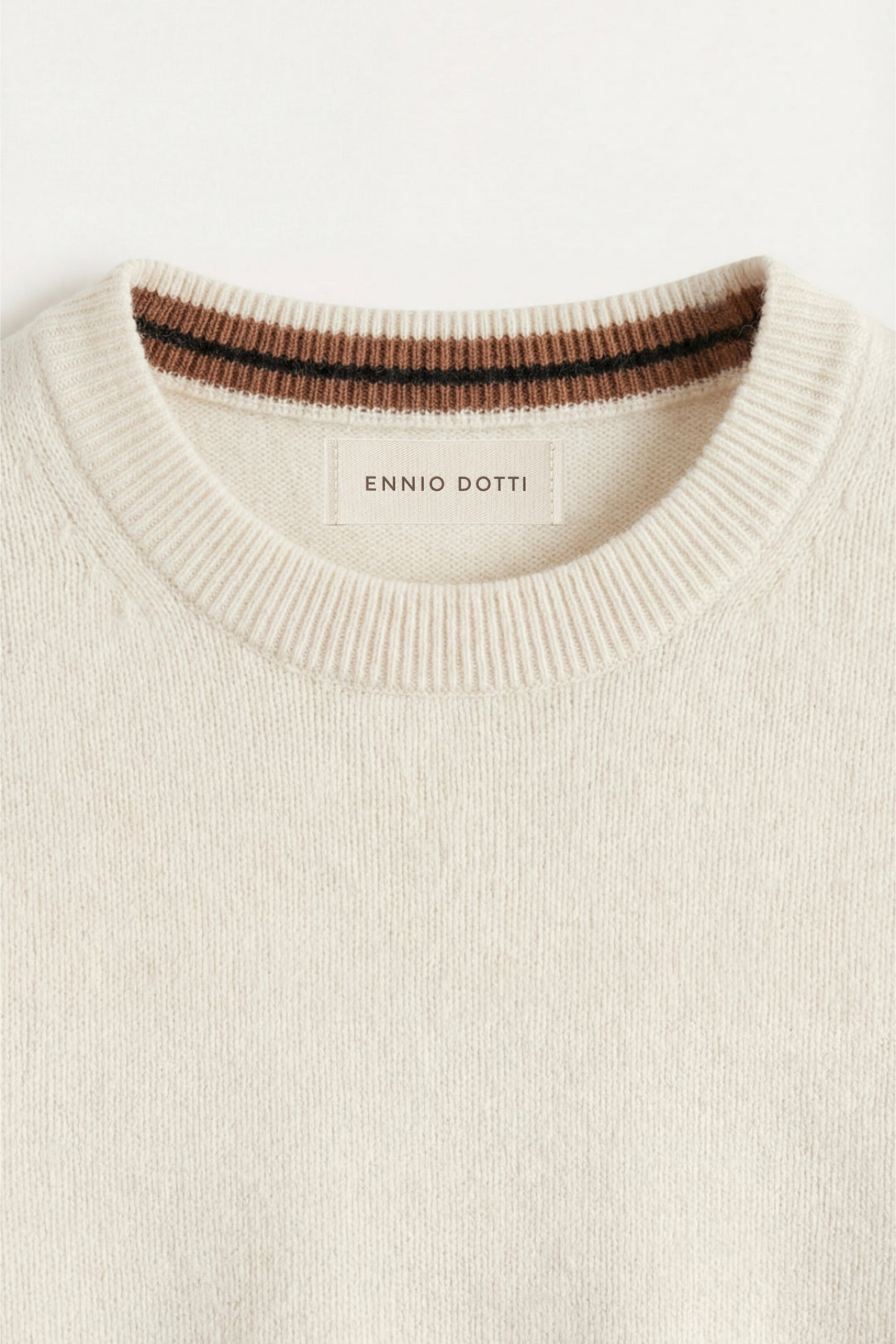 Valeno Cashmere Crewneck Sweater White