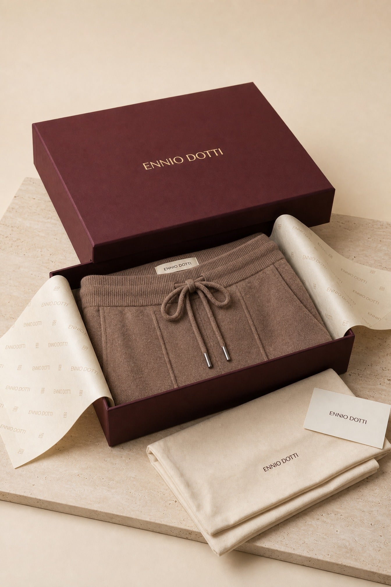 Sartore Cashmere Trousers Brown