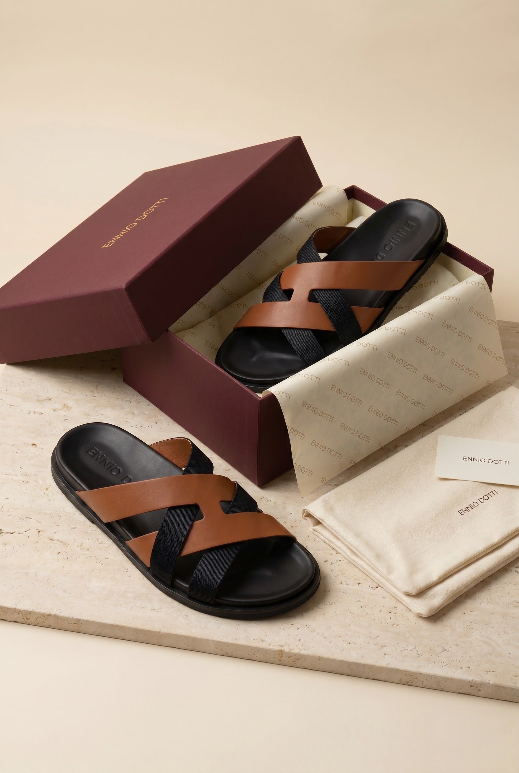Tuscana Sandal Black/Brown
