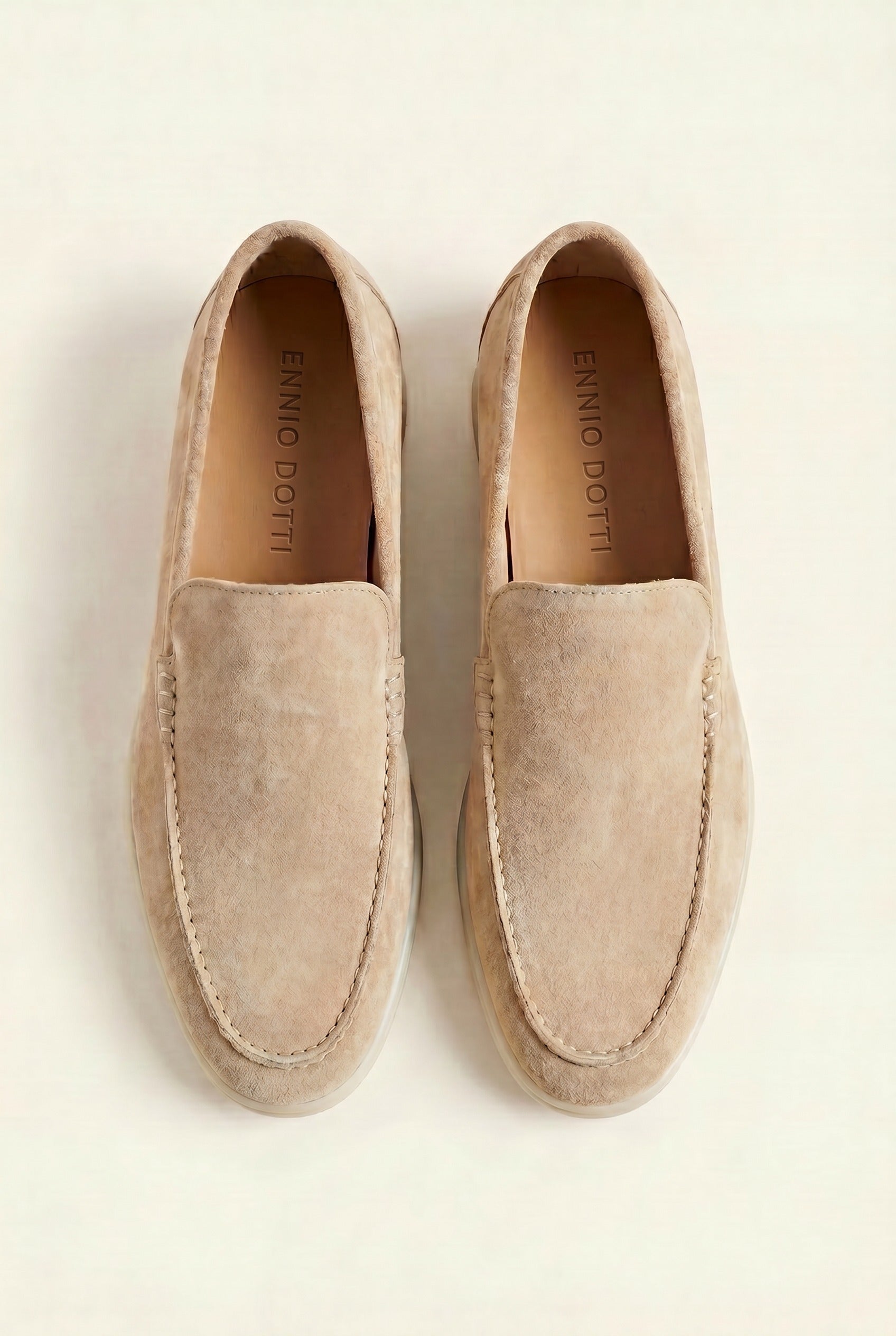 Leonis Suede Loafers Beige