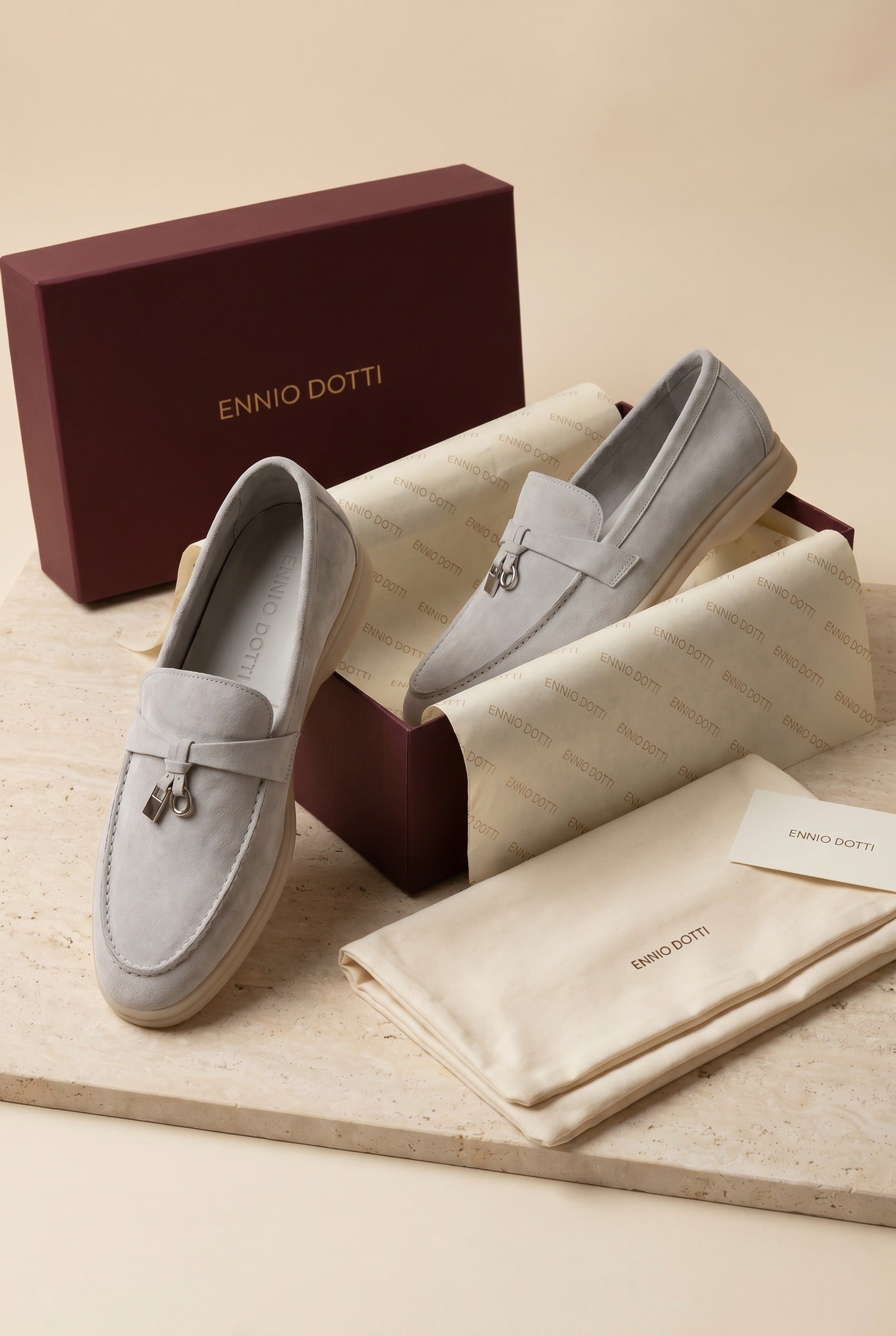 Leonis Buckle Loafer Ice Grey