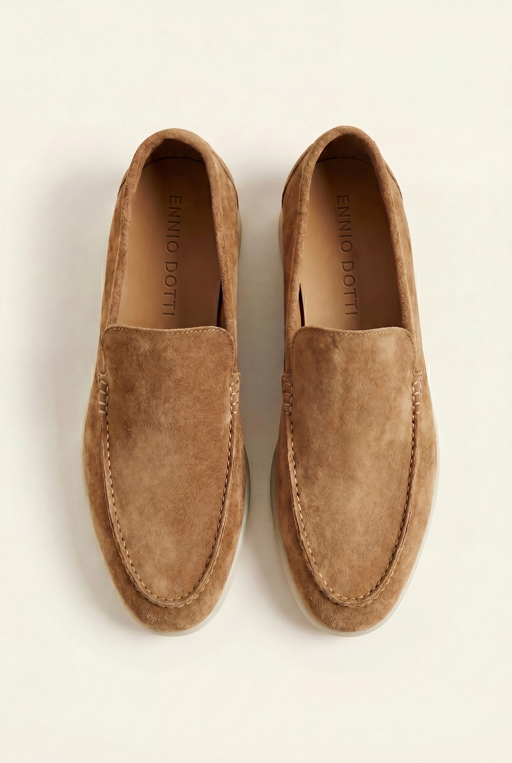 Leonis Suede Loafers Camel