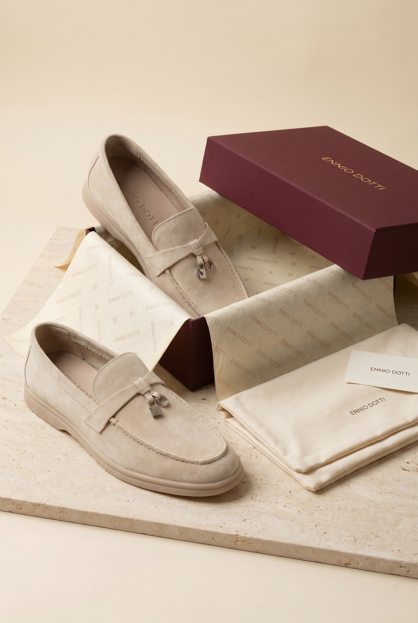 Leonis Buckle Loafer Sand Beige