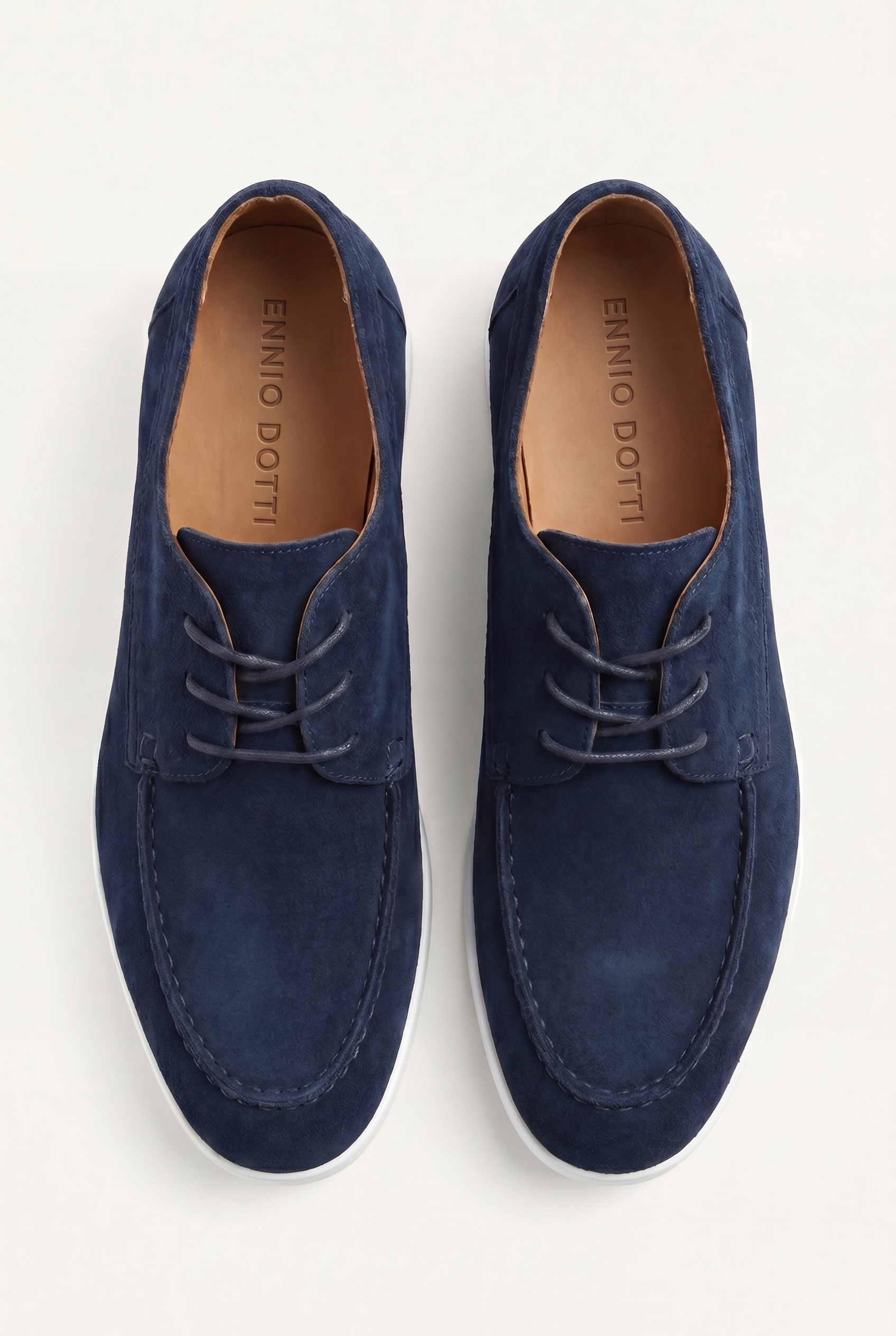 Maretti Suede Lace Shoes Navy